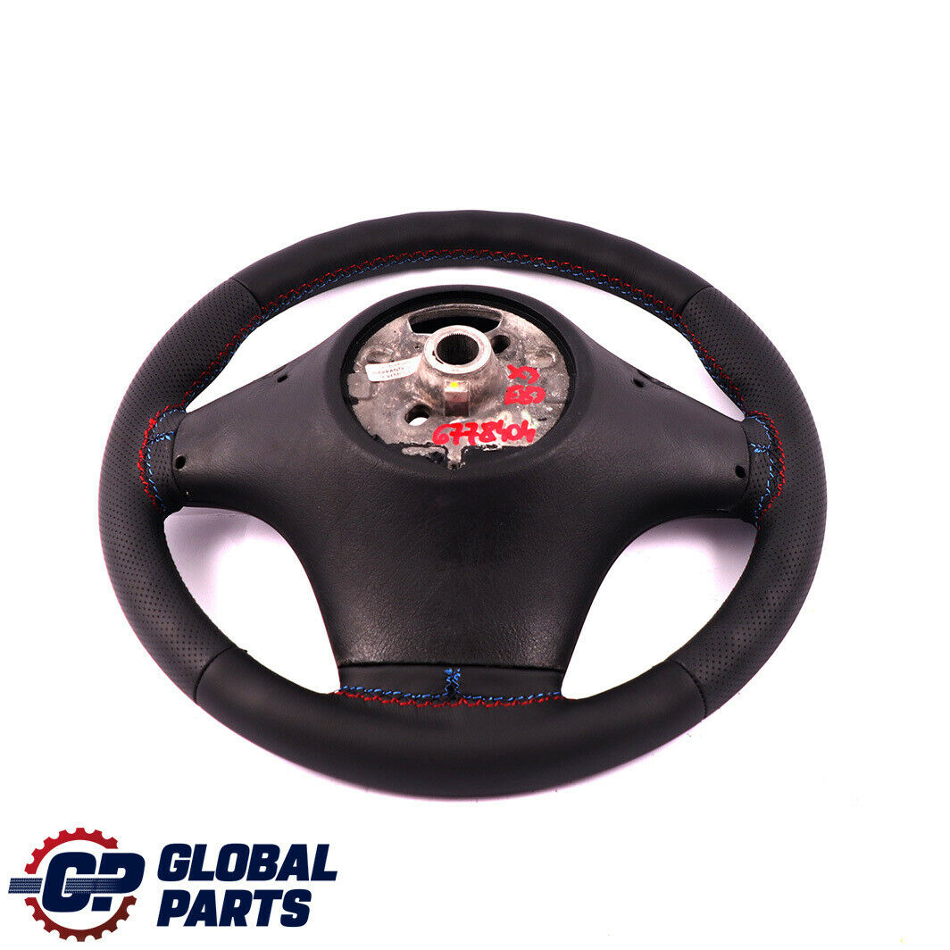 BMW X3 X5 Series E53 E83 NEW Black Leather Sport Steering Wheel M-tricoloured