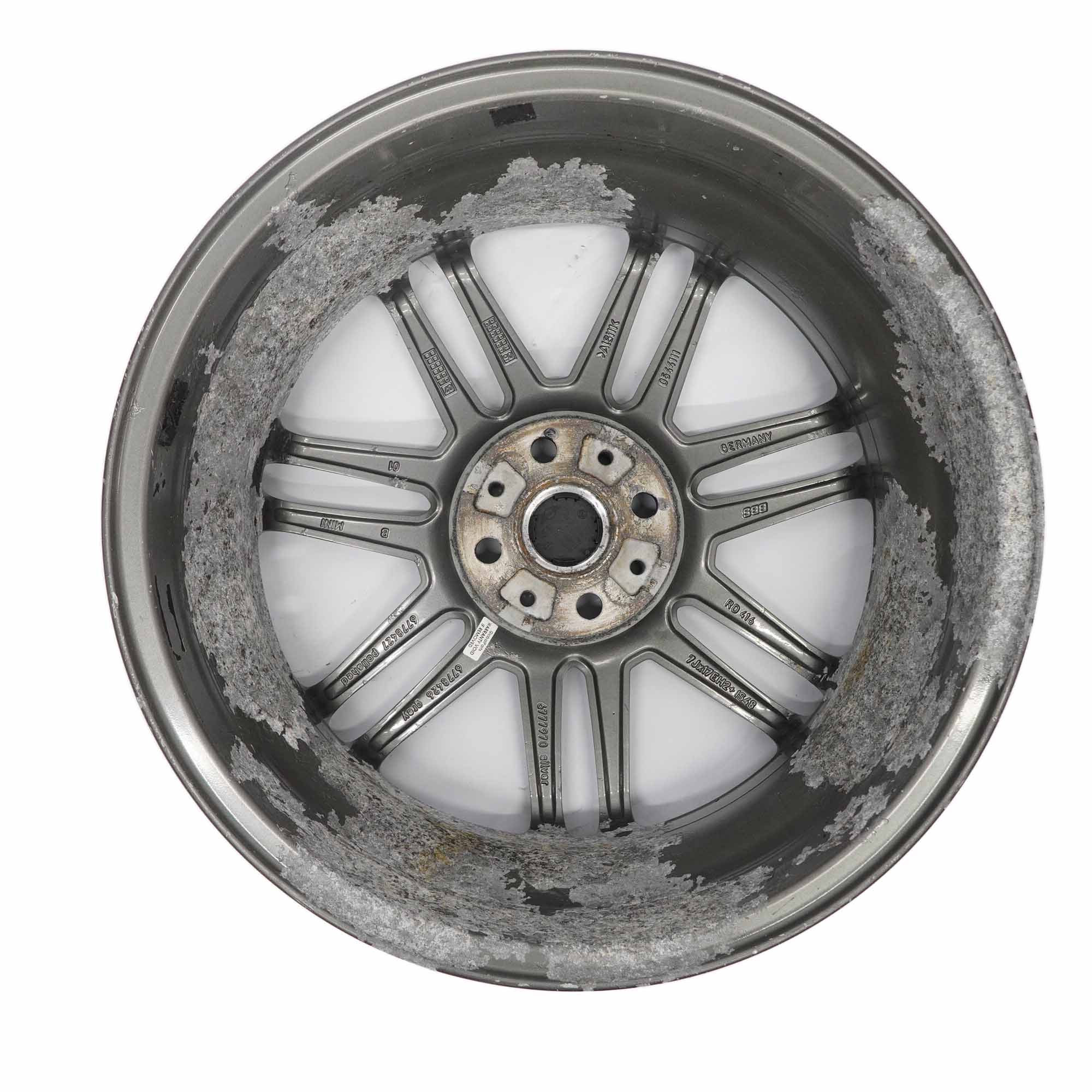 Wheel Rim Mini Cooper R50 R56 Grey Alloy 17" 7J ET:48 Double Spoke 99 6778426