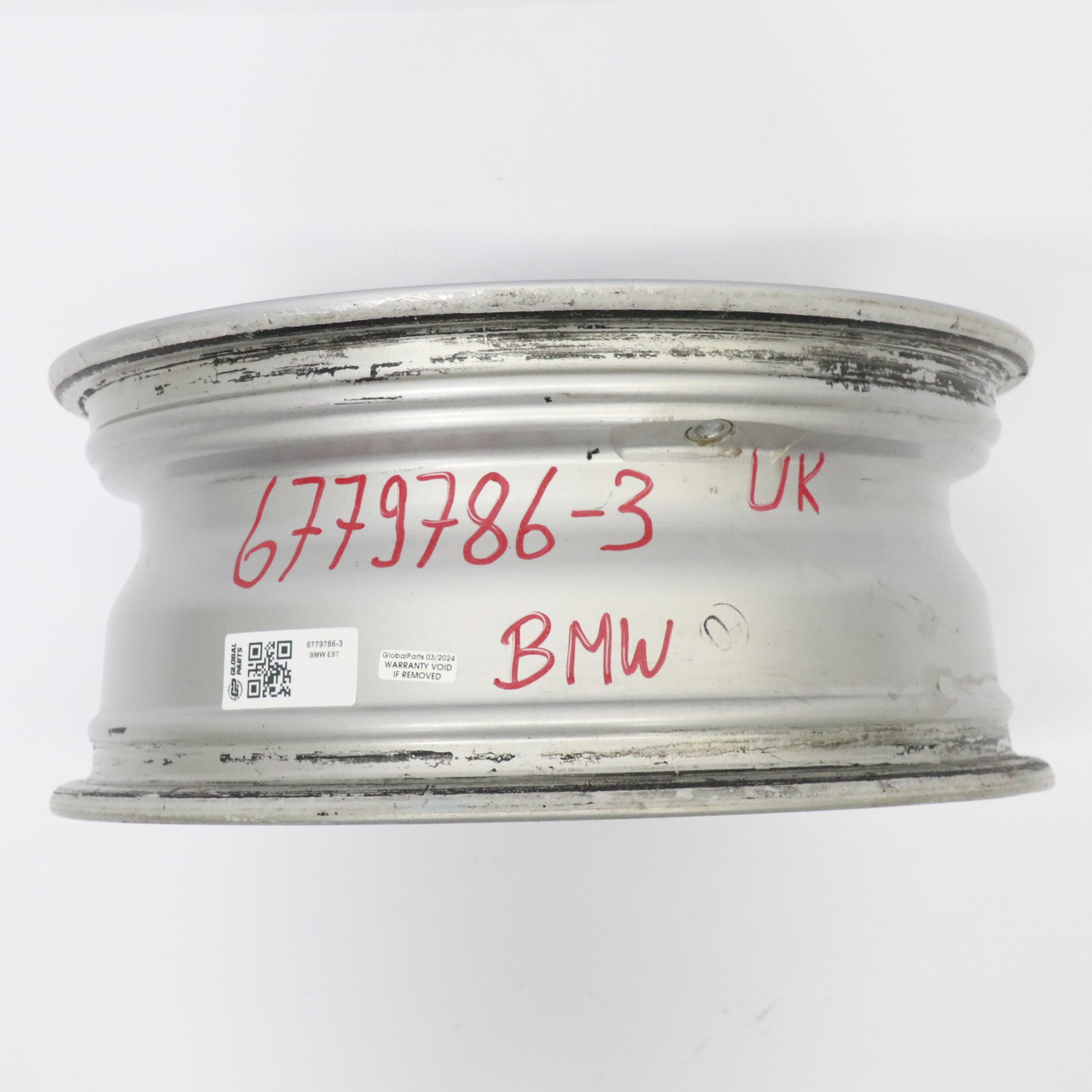 BMW E81 E87 Silver Alloy Wheel Rim 16" V-spoke 229 ET:42 6,5J 6779786