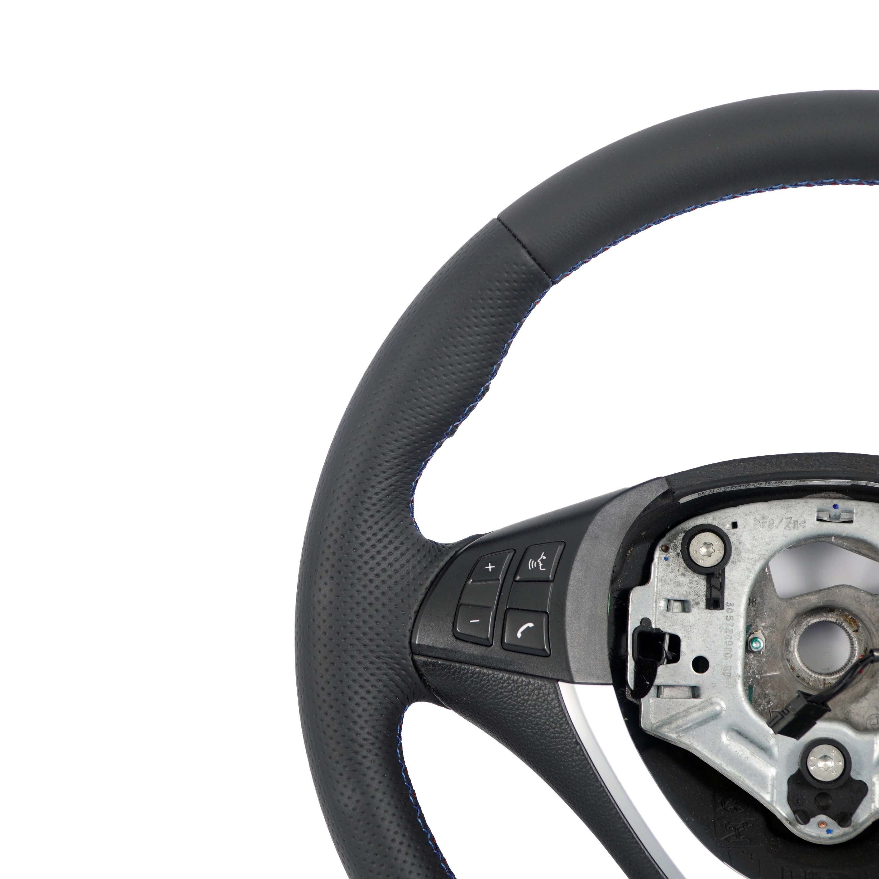 BMW X5 E70 E70N LCI NEW Black Leather Sport Steering Wheel Black M-tricolored