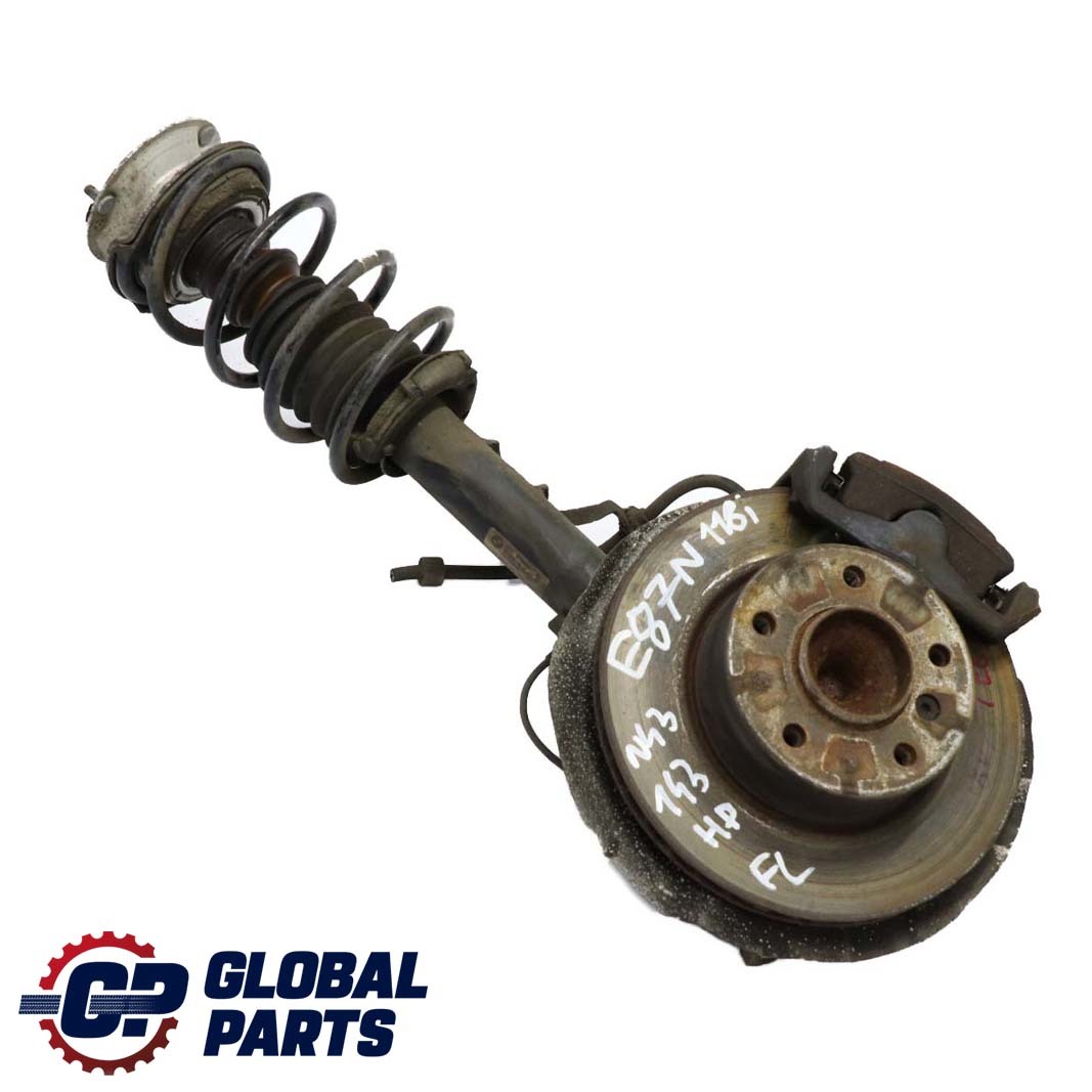 BMW 1 E87 LCI 118i N43 Front Left N/S Spring Strut Brake Suspension Leg Hub