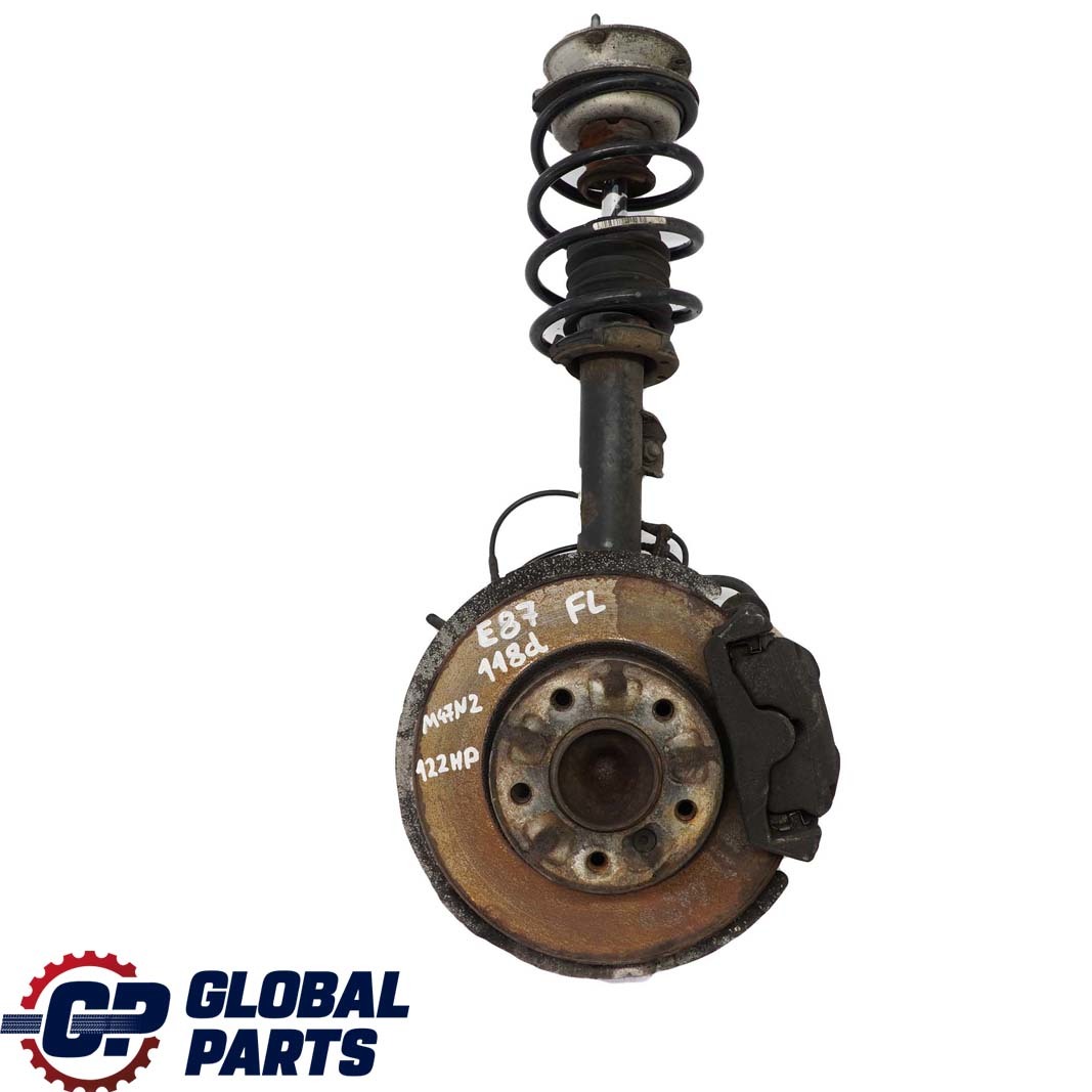 BMW 1 E87 118d M47N2 Front Left N/S Leg Spring Strut Brake Suspension Hub