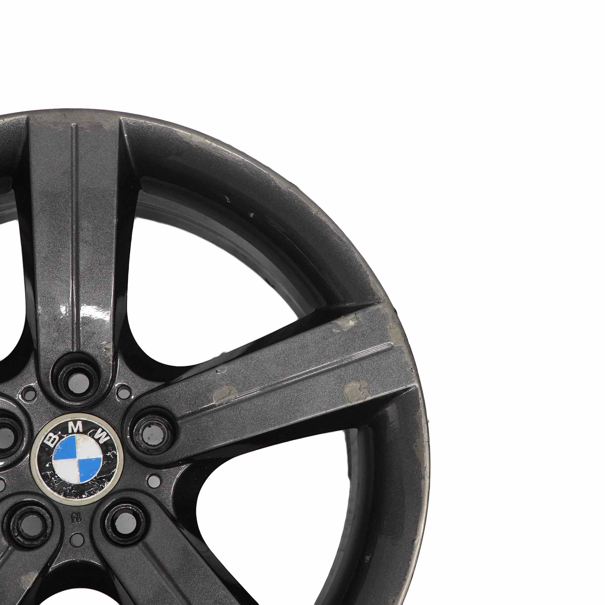 BMW E90 E91 E92 Black Alloy Wheel Rim 19" 8J ET:37 Star Spoke 199 6786889