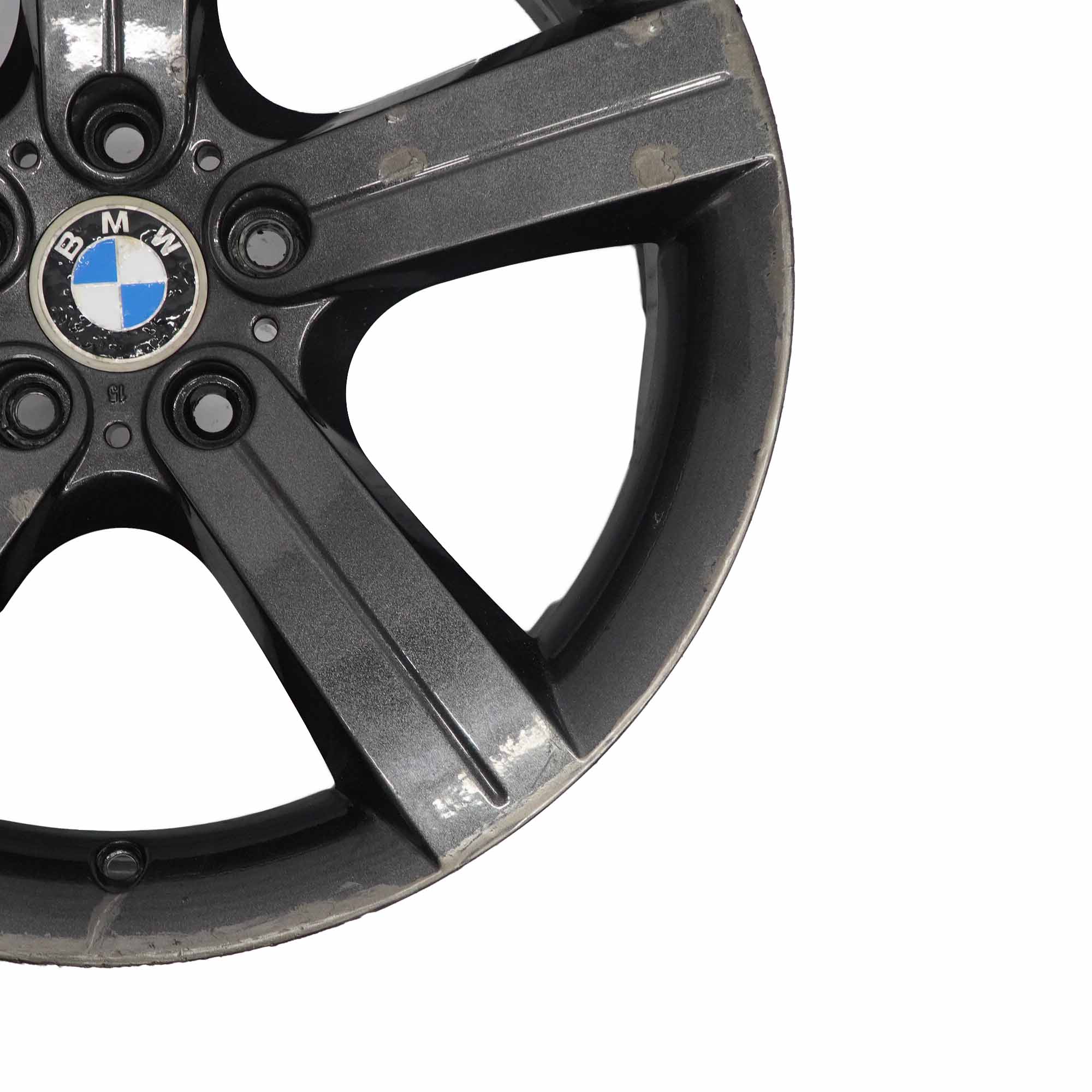 BMW E90 E91 E92 Black Alloy Wheel Rim 19" 8J ET:37 Star Spoke 199 6786889