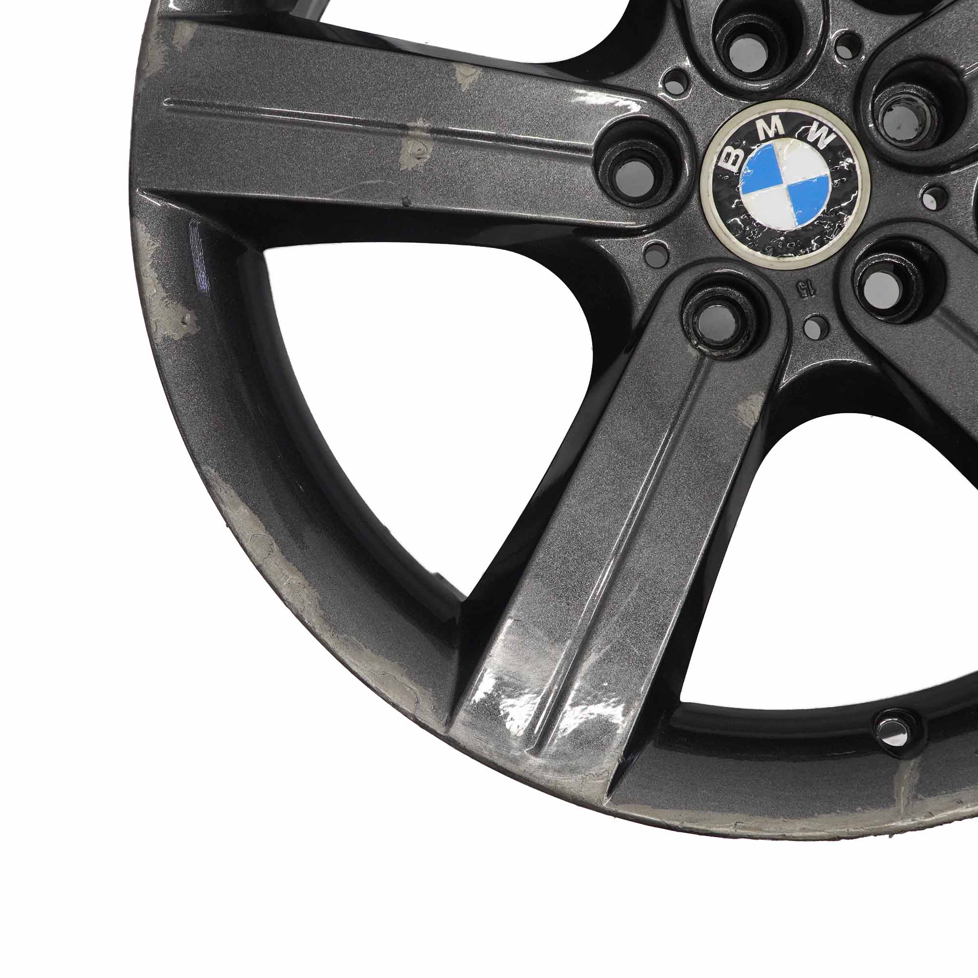 BMW E90 E91 E92 Black Alloy Wheel Rim 19" 8J ET:37 Star Spoke 199 6786889