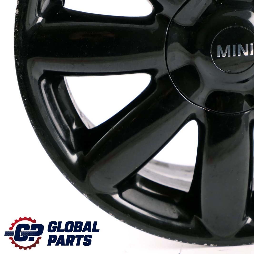 Mini Cooper Black R50 R55 R56 R57 Black Wheel Alloy Rim 17" 7J Crown Spoke 104