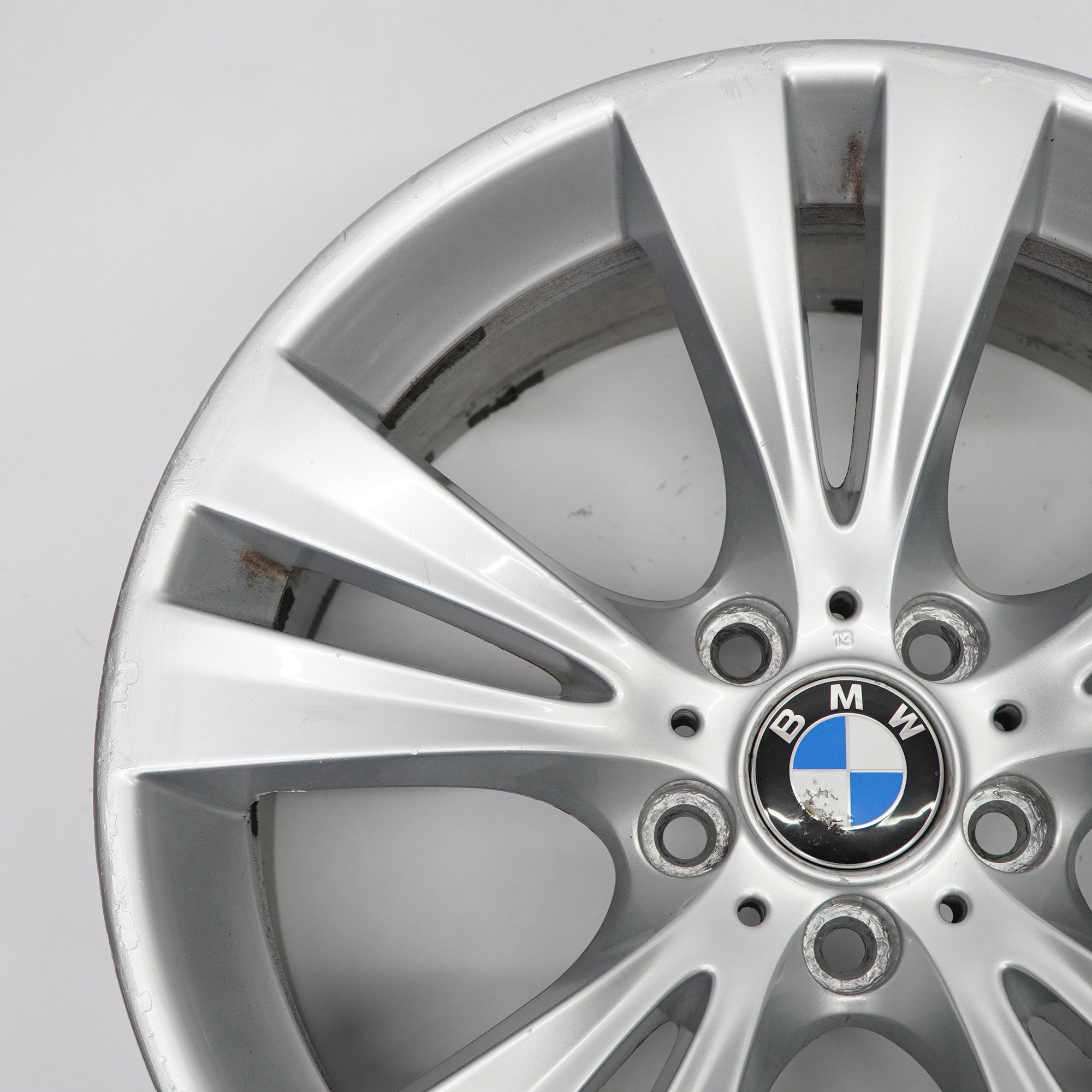 BMW X3 F25 Reflex Silver Rear Wheel Alloy Rim 19" Double Spoke 309 9,5J 6787581