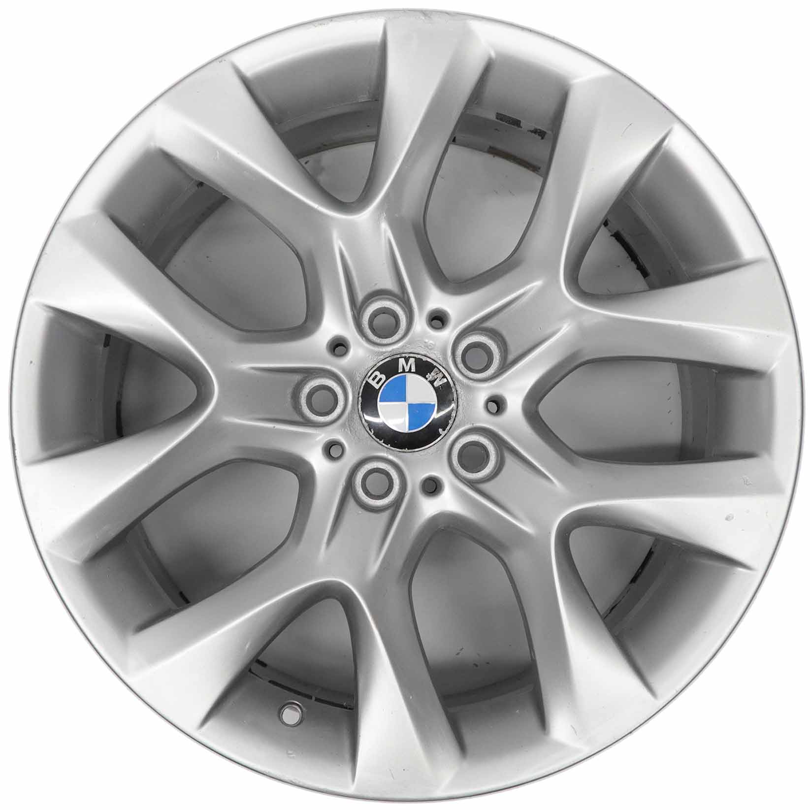 BMW X5 E70 Silver Alloy Wheel Rim 19" ET:48 9J Star Spoke 334 6788007