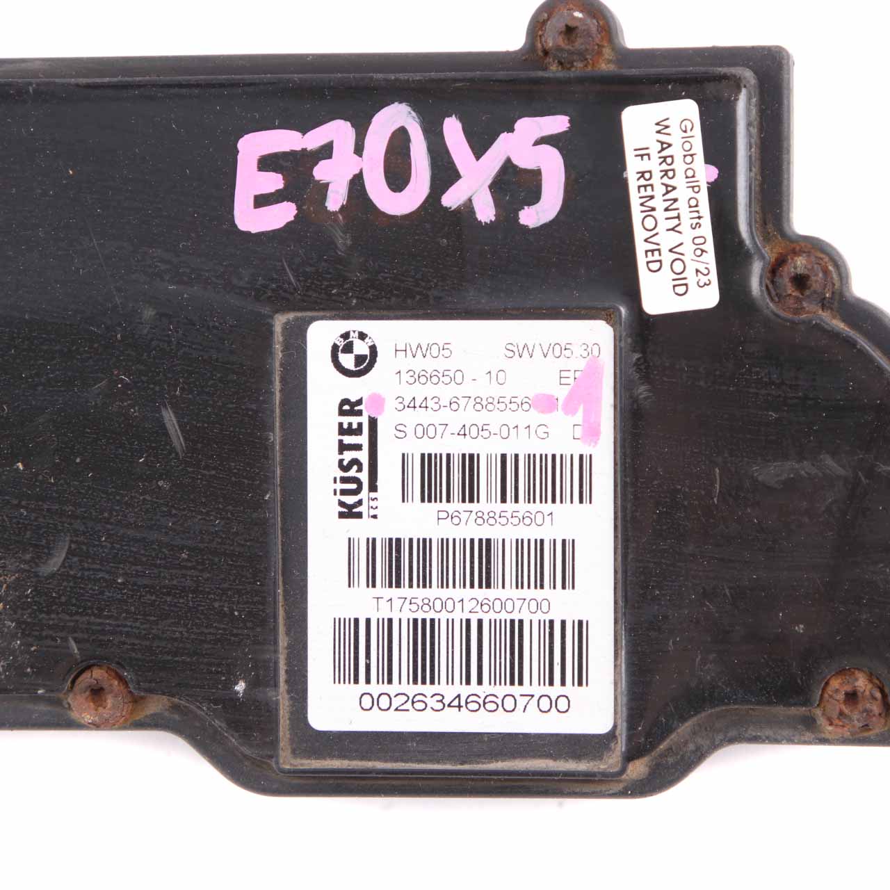 BMW X5 E70 Electronic Handbrake Parking Brake Actuator Control Unit 6788556