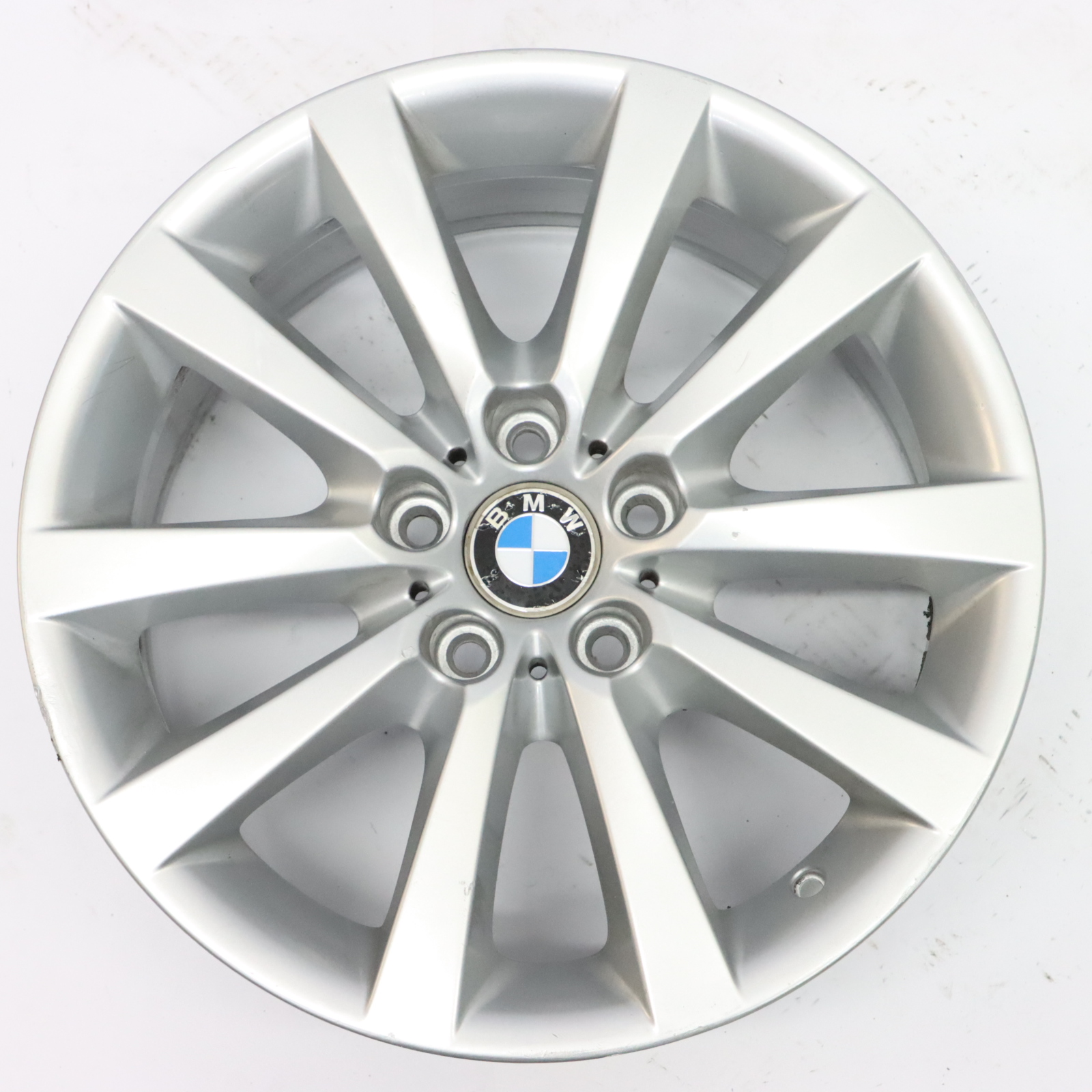 BMW F06 F10 F11 Silver Light Alloy Wheel Rim 18" V Spoke 328 8J ET:30 6790173