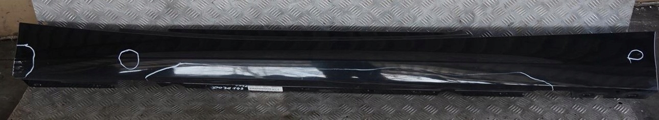 BMW E81 E82 E88 Sill strip side skirt left N/S Black Sapphire Metallic