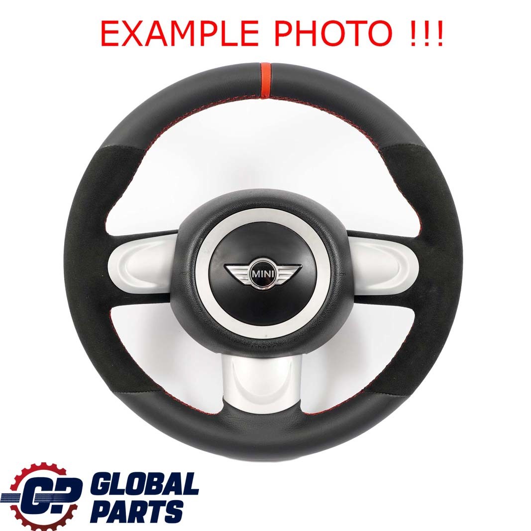 Mini Cooper R56 R60 NEW Black Leather / Alcantara Sport Steering Wheel 3 Spoke