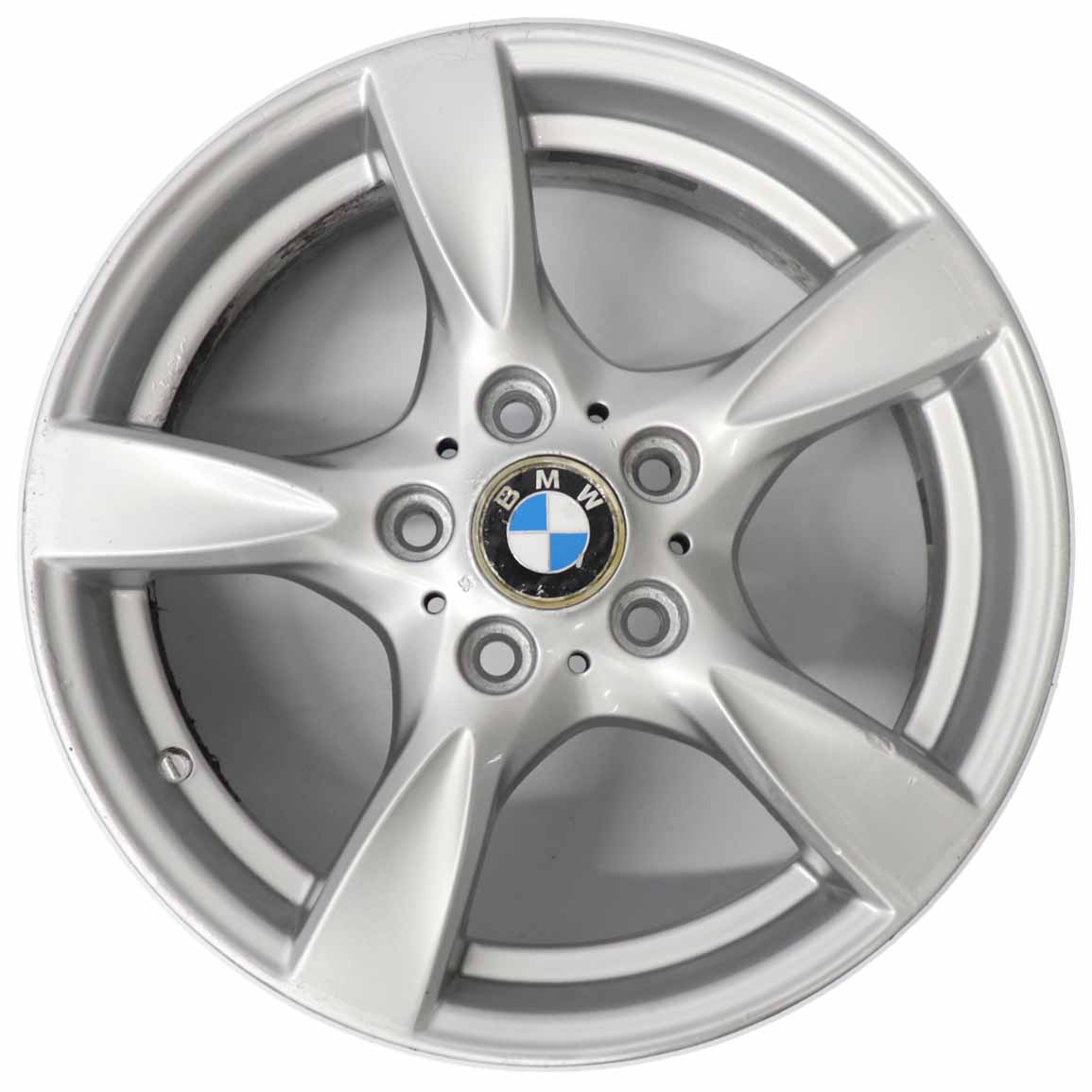 BMW E81 E82 E87 Silver Alloy Wheel Rim 17" Star Spoke 371 7J ET:47 6795561