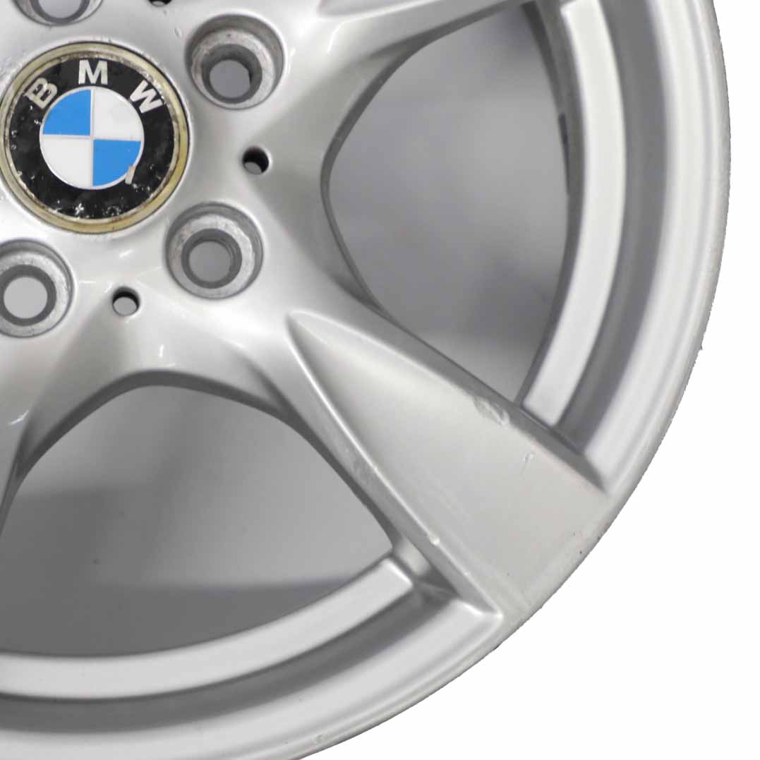 BMW E81 E82 E87 Silver Alloy Wheel Rim 17" Star Spoke 371 7J ET:47 6795561