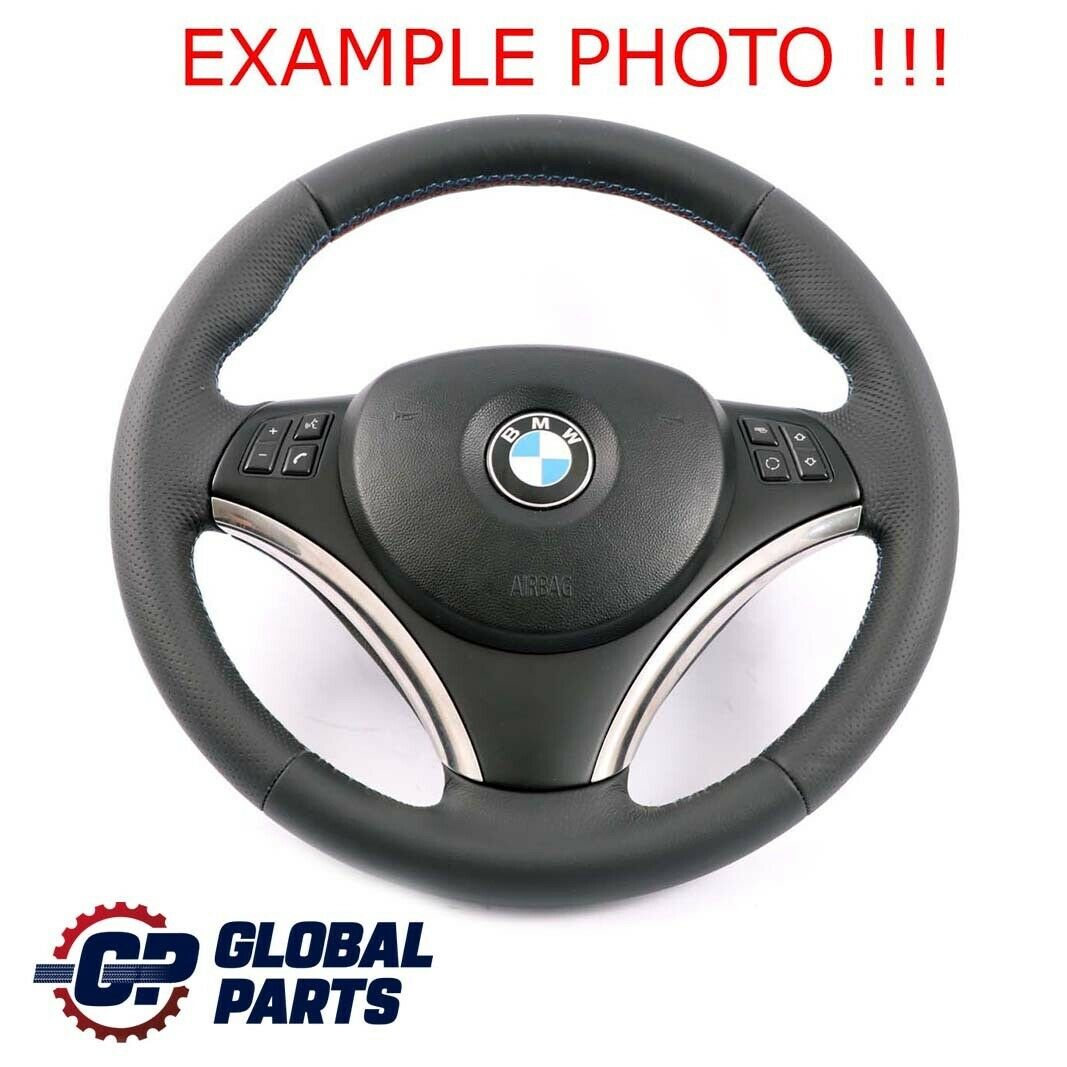 BMW E81 E82 E87 E90 E91 E92 NEW Black Leather M Sport Look Steering Wheel