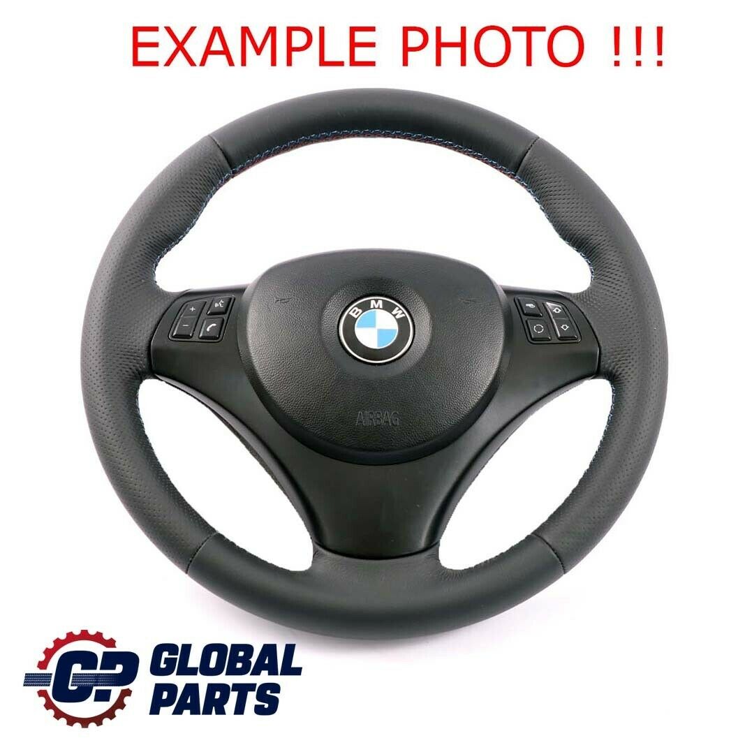 BMW E81 E82 E87 E90 E91 E92 NEW Black Leather M Sport Look Steering Wheel