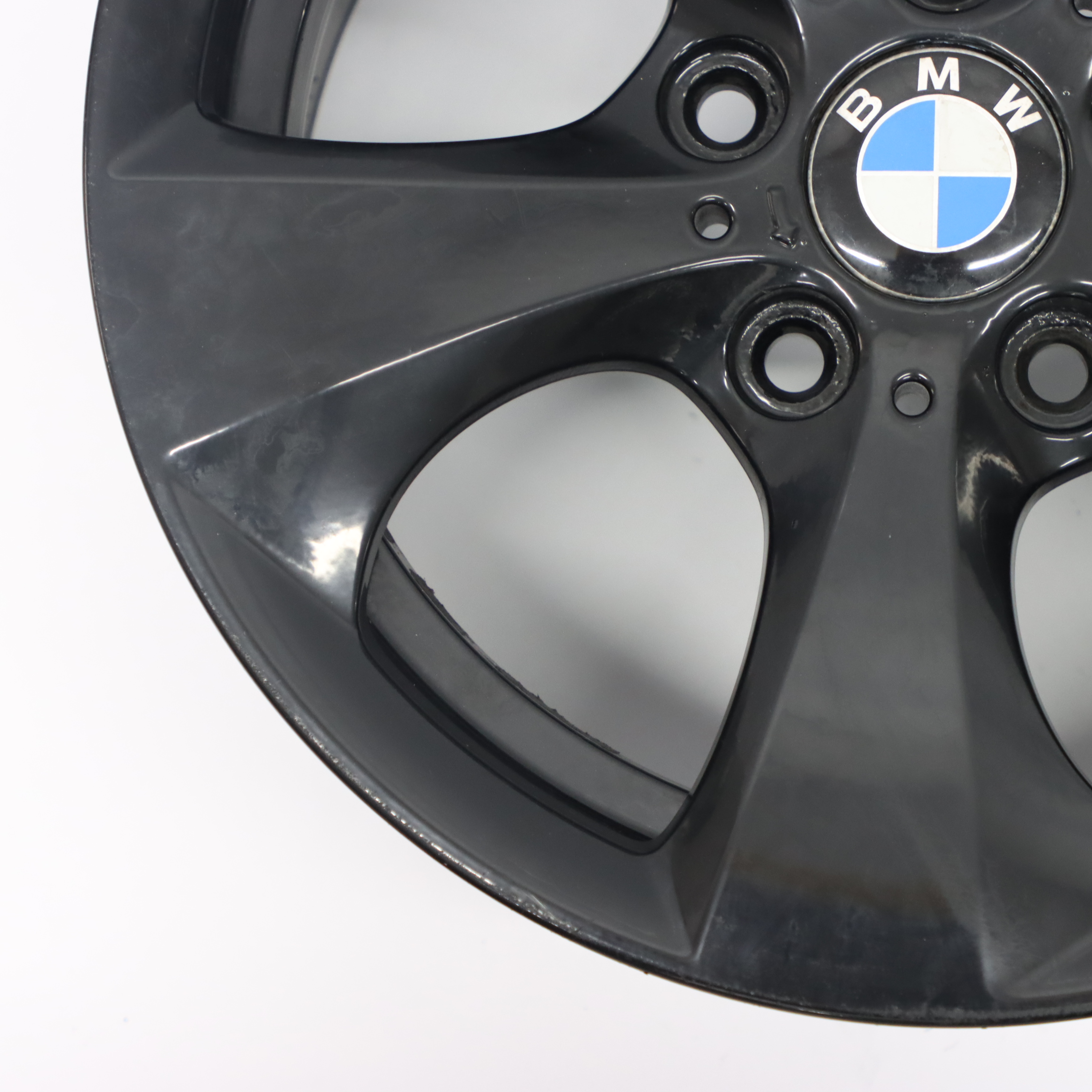 BMW E90 F30 Black Alloy Wheel Rim Left N/S 16" Streamline 306 7J ET:31 6795805