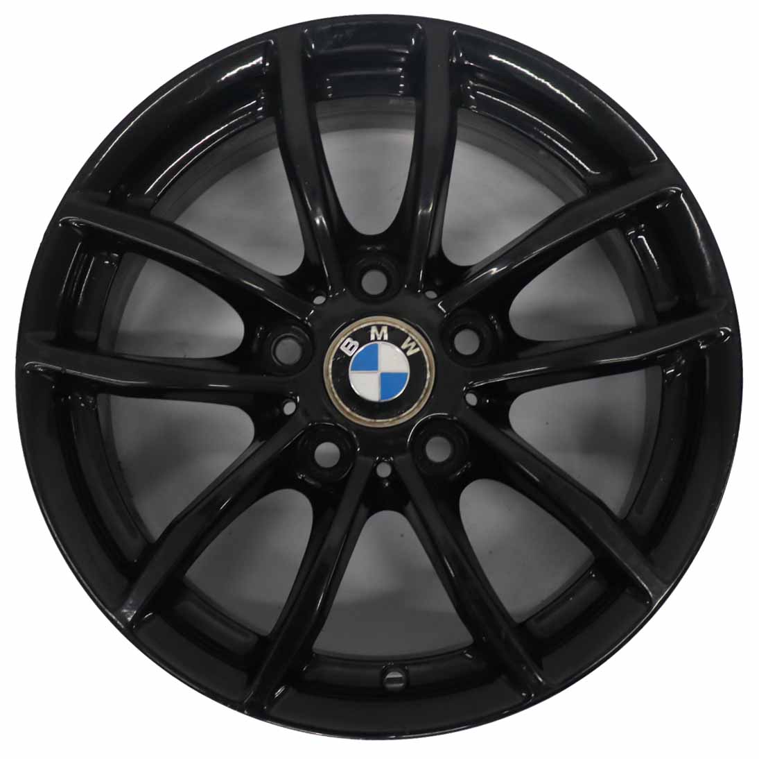 BMW F20 F21 F22 F23 Black Wheel Alloy Rim 16" 7J ET:40 V-Spoke 378 6796202