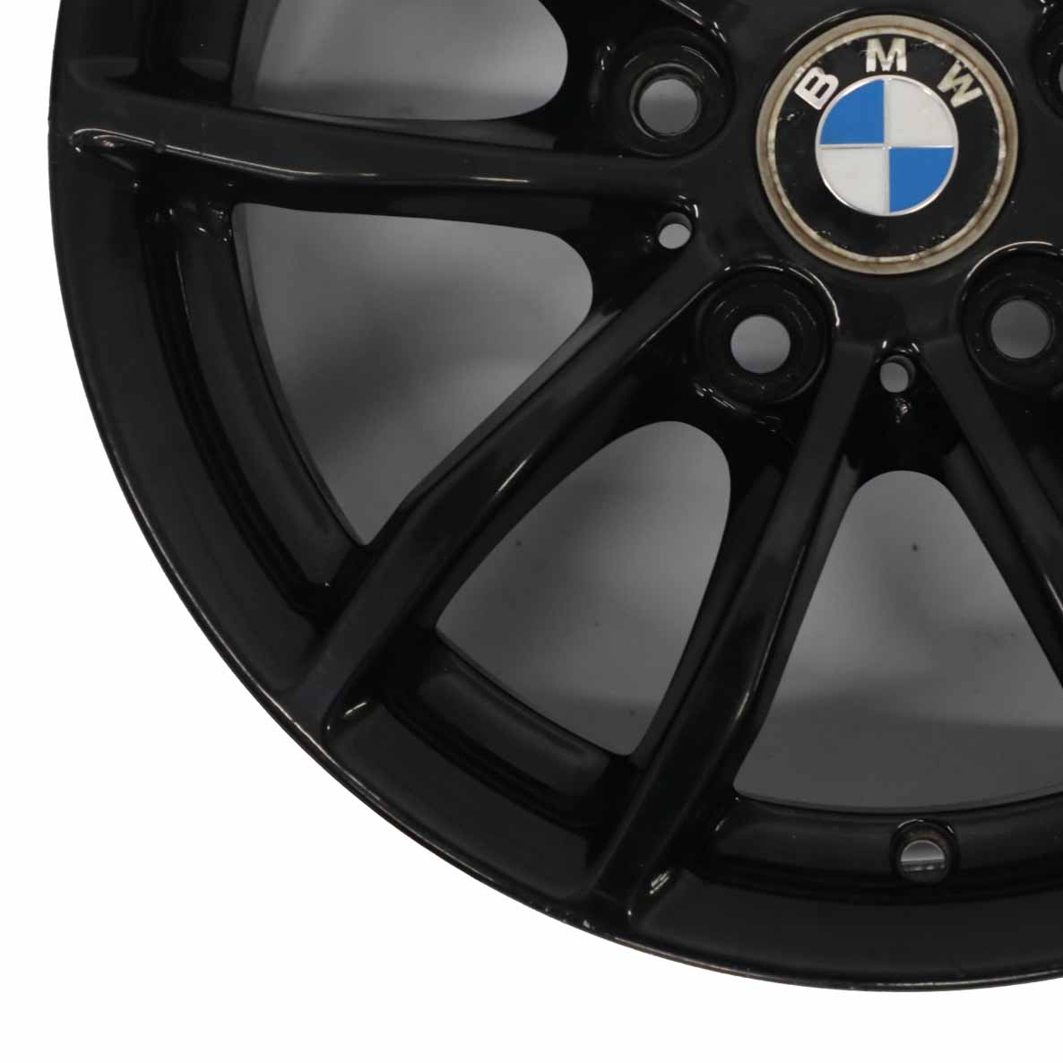 BMW F20 F21 F22 F23 Black Wheel Alloy Rim 16" 7J ET:40 V-Spoke 378 6796202