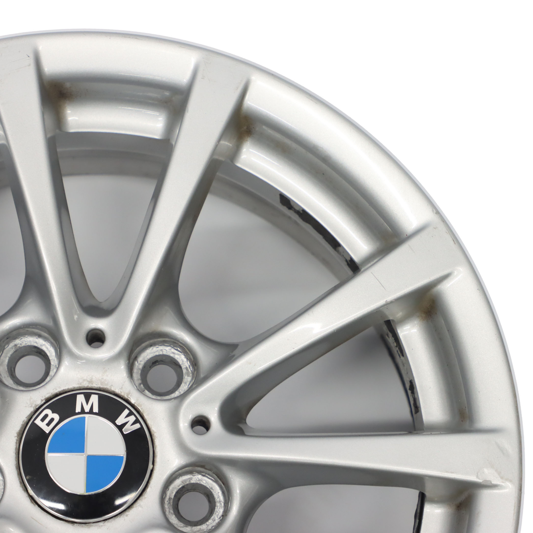 BMW F30 F31 F36 Silver Alloy Wheel Rim 16" 7J ET:31 V-spoke 390 6796236