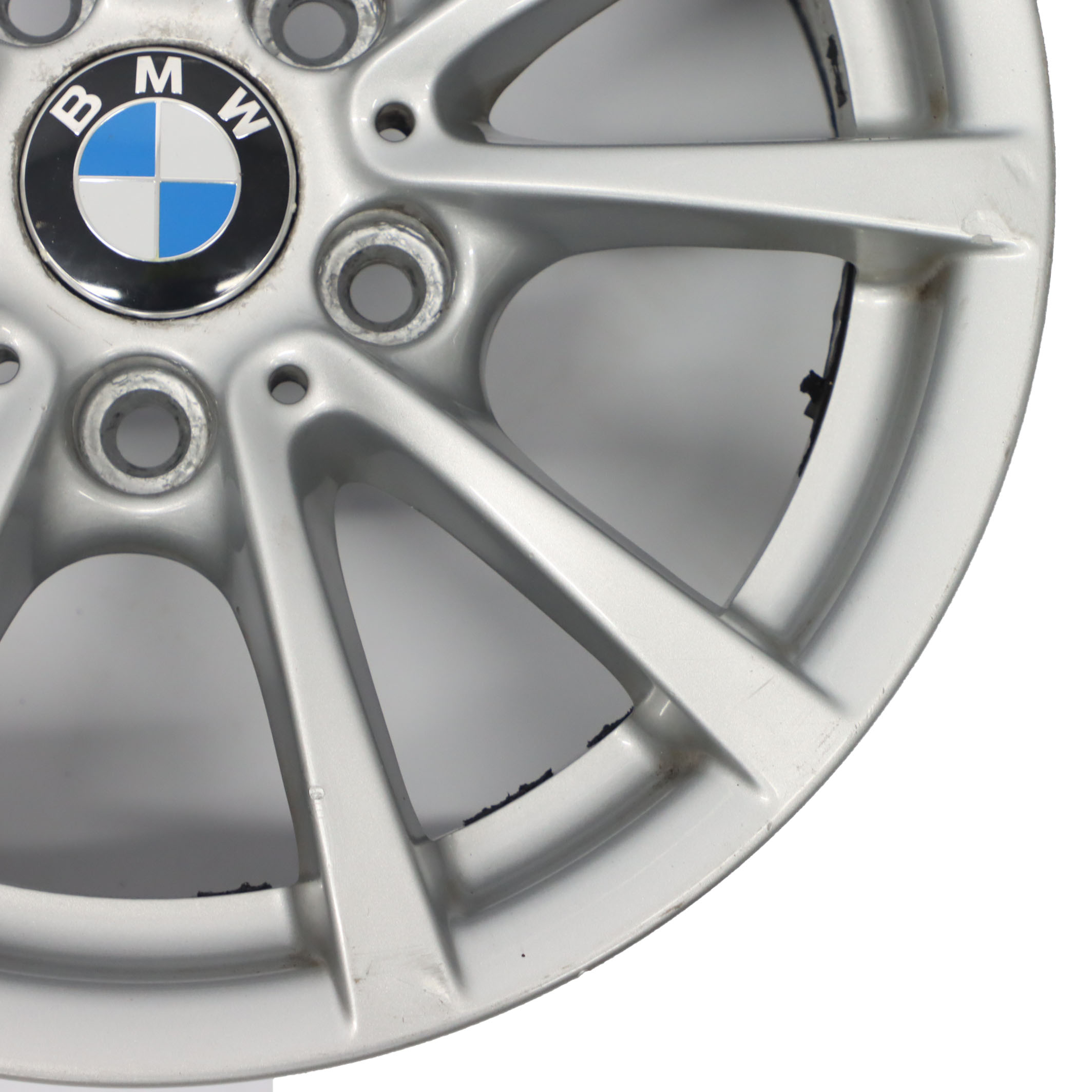 BMW F30 F31 F36 Silver Alloy Wheel Rim 16" 7J ET:31 V-spoke 390 6796236