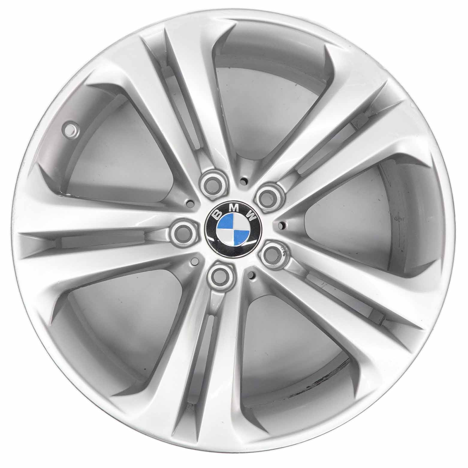 BMW F30 F31 F32 Silver Alloy Wheel Rim 19" 8J Double Spoke 401 ET:36 6796256