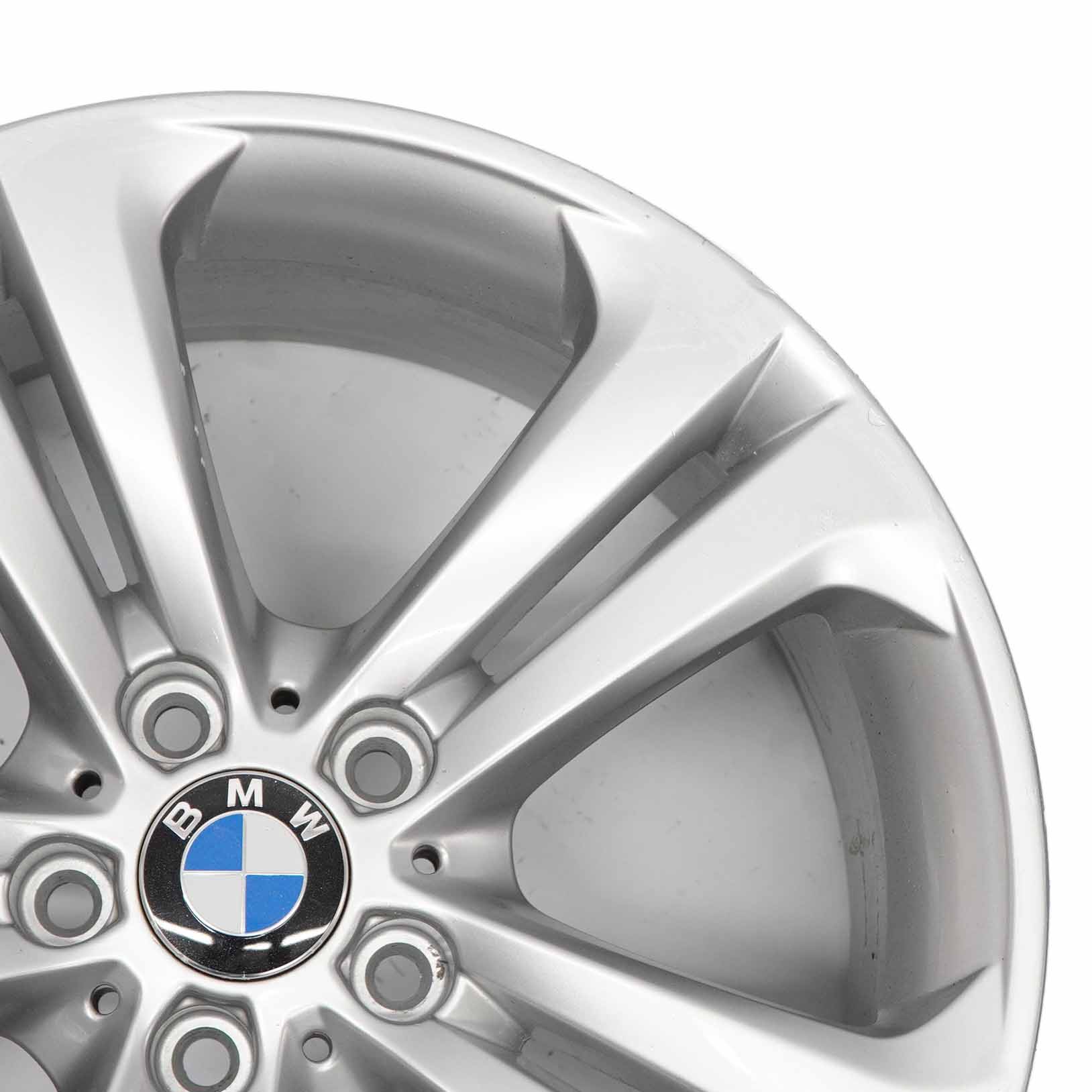 BMW F30 F31 F32 Silver Alloy Wheel Rim 19" 8J Double Spoke 401 ET:36 6796256