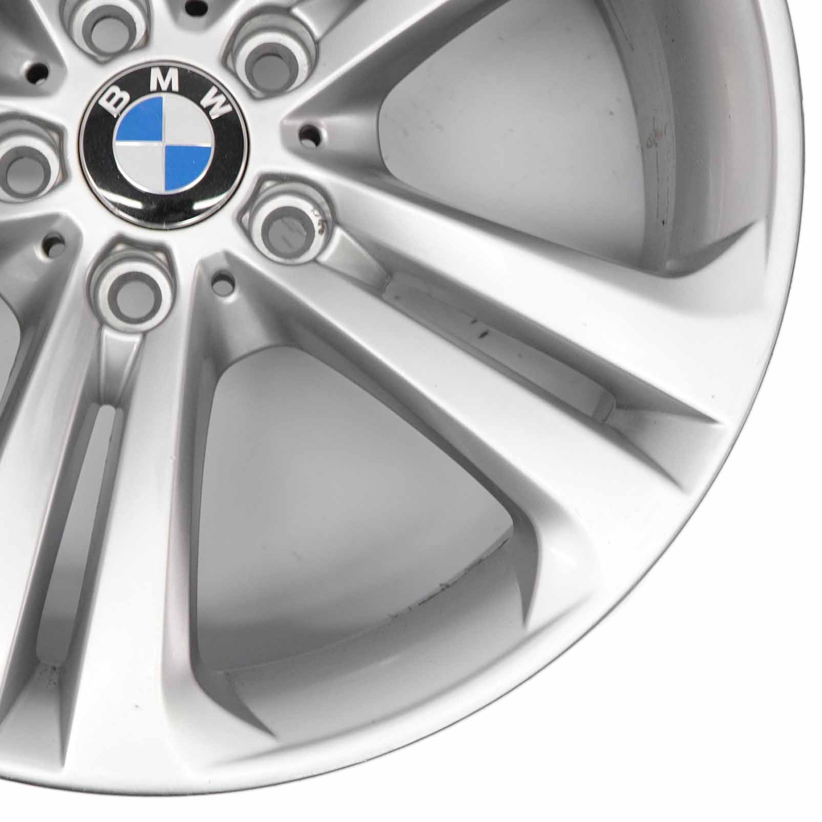 BMW F30 F31 F32 Silver Alloy Wheel Rim 19" 8J Double Spoke 401 ET:36 6796256