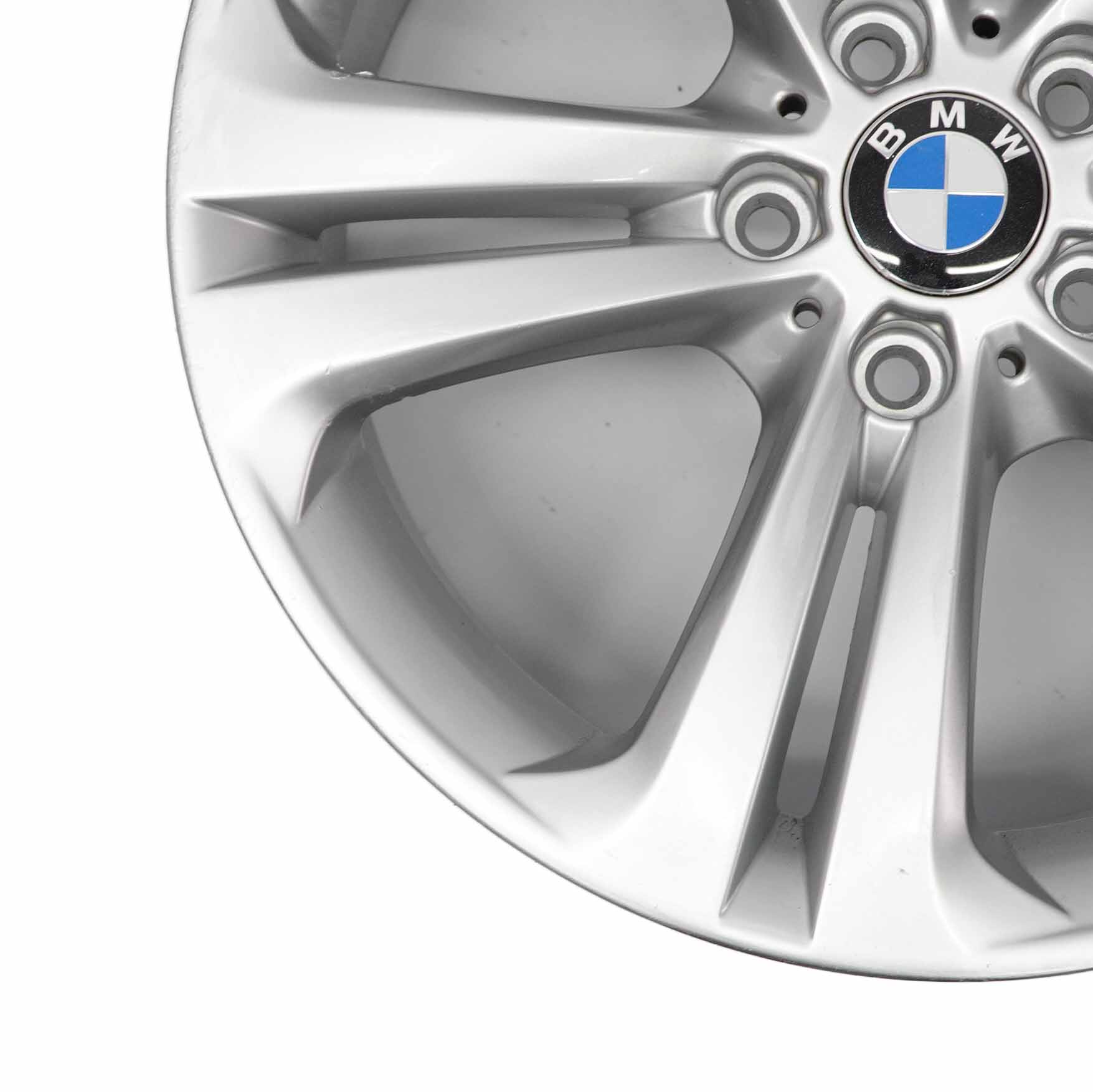 BMW F30 F31 F32 Silver Alloy Wheel Rim 19" 8J Double Spoke 401 ET:36 6796256