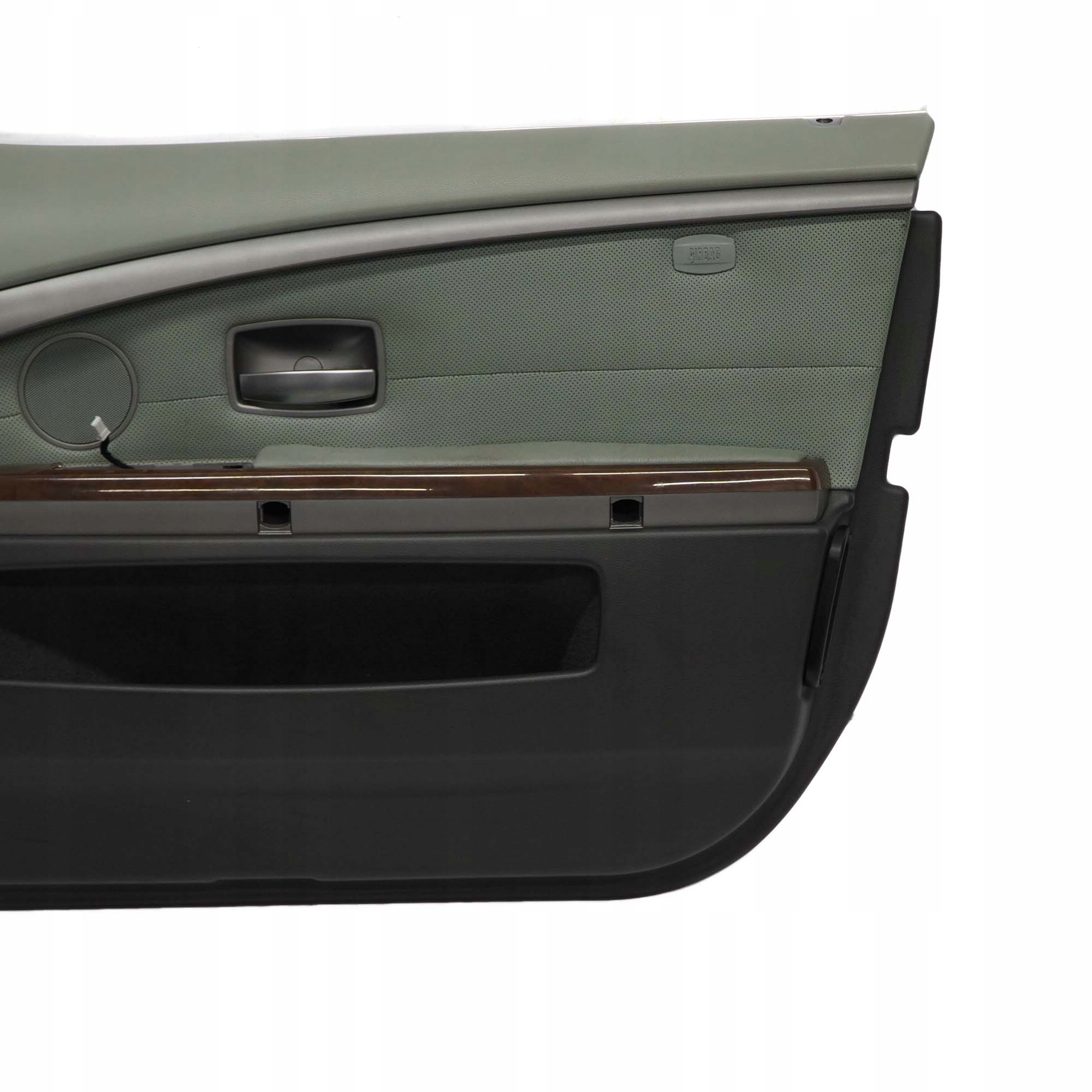 BMW 7 Series E65 E66 Front Right O/S Door Card Leather Nasca Green Lining Trim