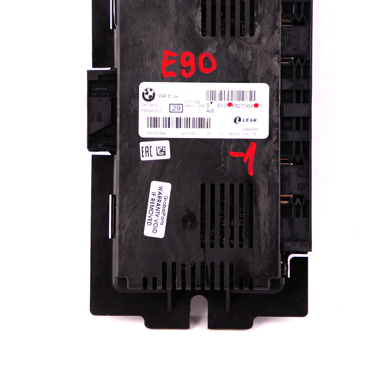 BMW 3 E90 Max Brose Footwell Light Module Control Unit ECU FRM3R PL2 6827064