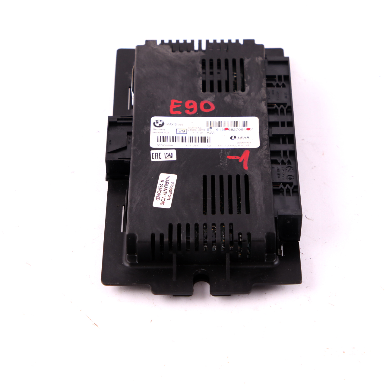 BMW 3 E90 Max Brose Footwell Light Module Control Unit ECU FRM3R PL2 6827064