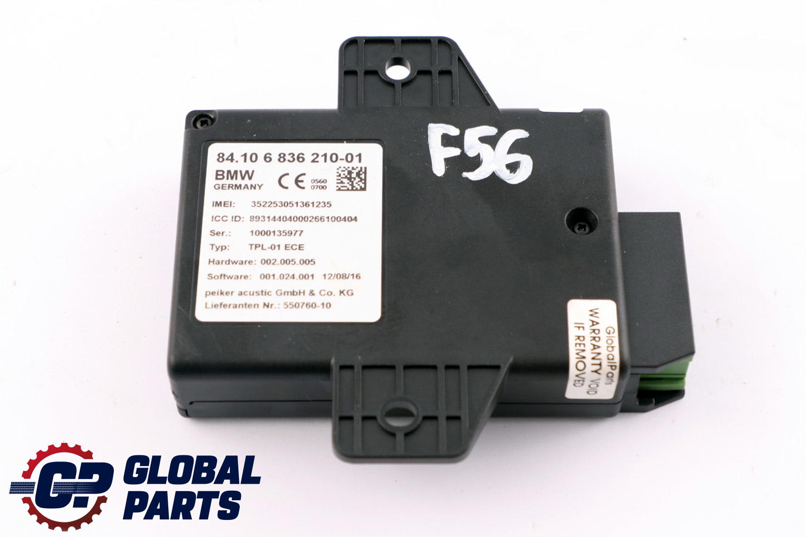 Mini F54 F55 F56 F57 F60 Telematics Control Unit Module 84106836210 6836210