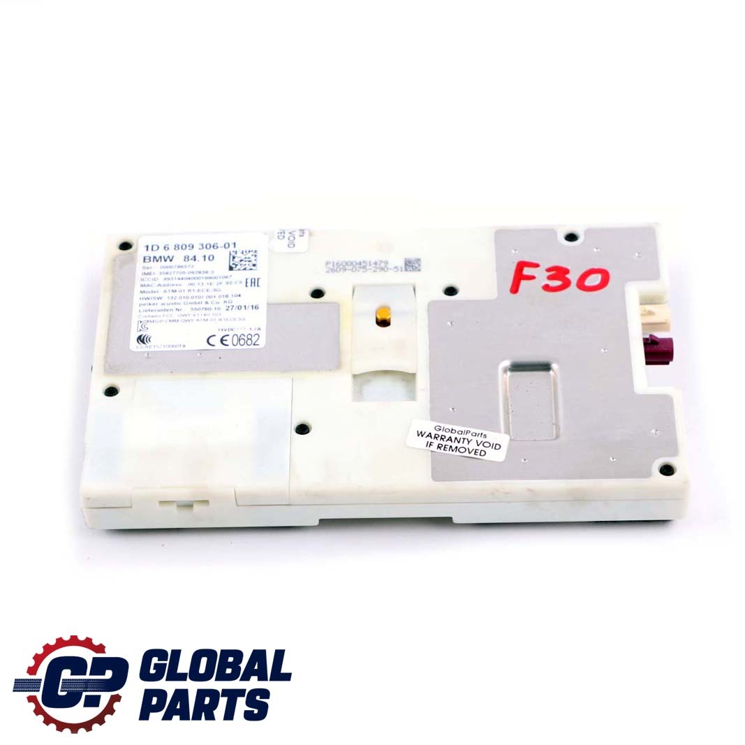 BMW 3 X1 F30 LCI F48 Telematics Telephone Control Module ATM ECE 3G 6809306