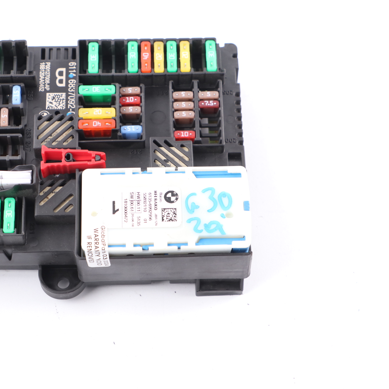 BMW G30 G12 Fuse Relay Box Rear Trunk Power Distribution B + Box  Basis 6837092