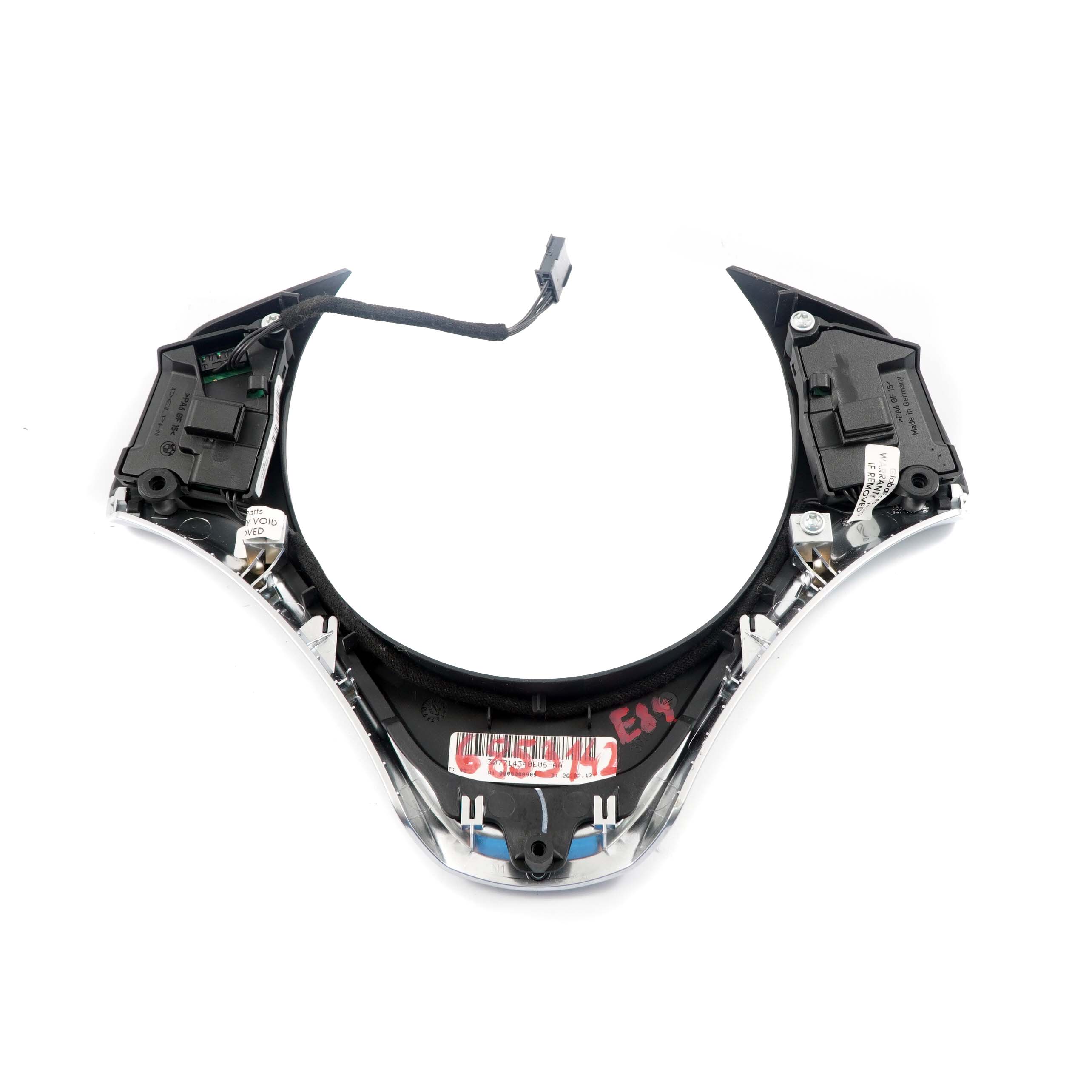 Trim Multifunction BMW E82 E84 E88 Switch Steering Wheel Black Chrome Pearlglos