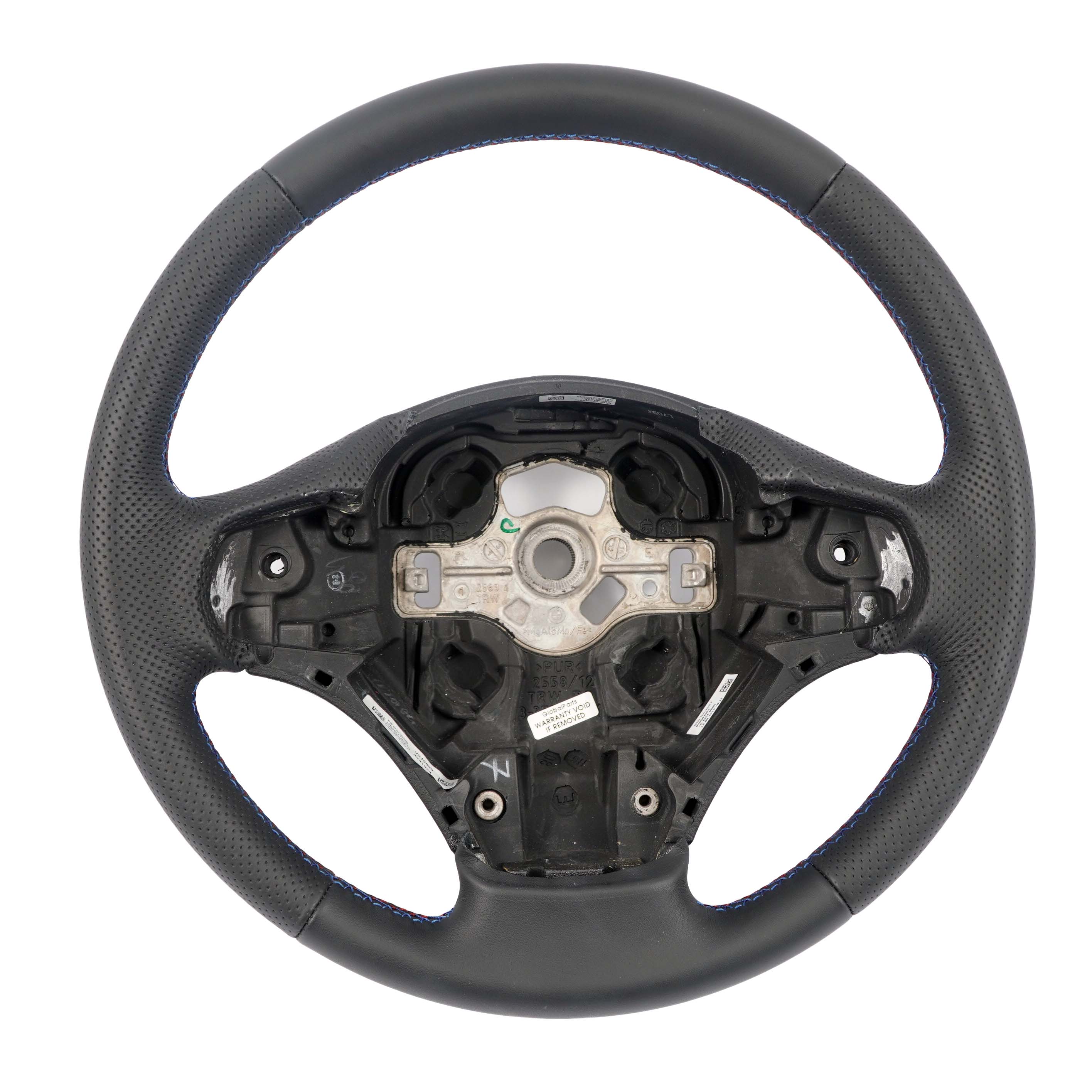 BMW F20 F21 F22 F30 F31 NEW Black Leather M-Sport Look Steering Wheel Tricolored