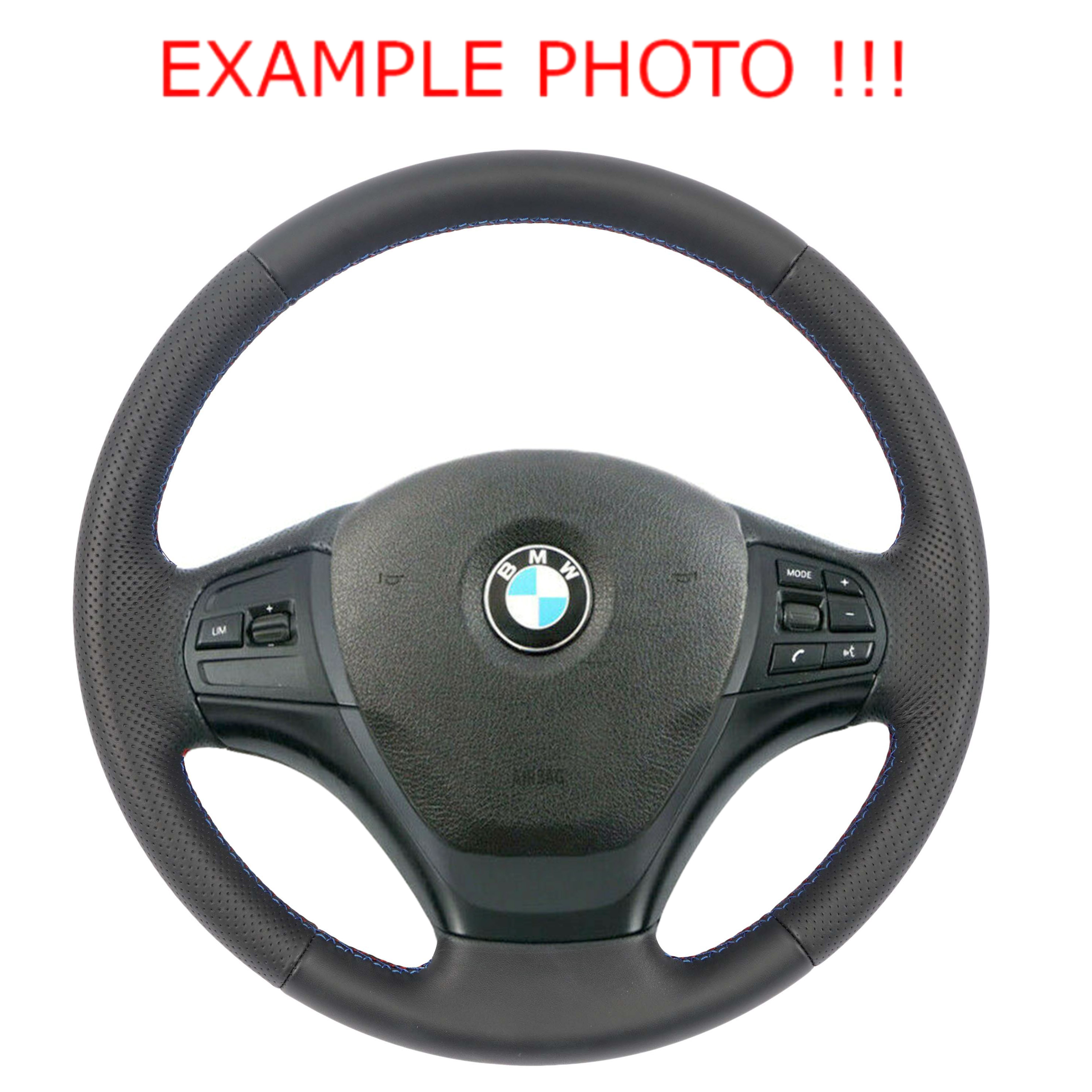 BMW F20 F21 F22 F30 F31 NEW Black Leather M-Sport Look Steering Wheel Tricolored