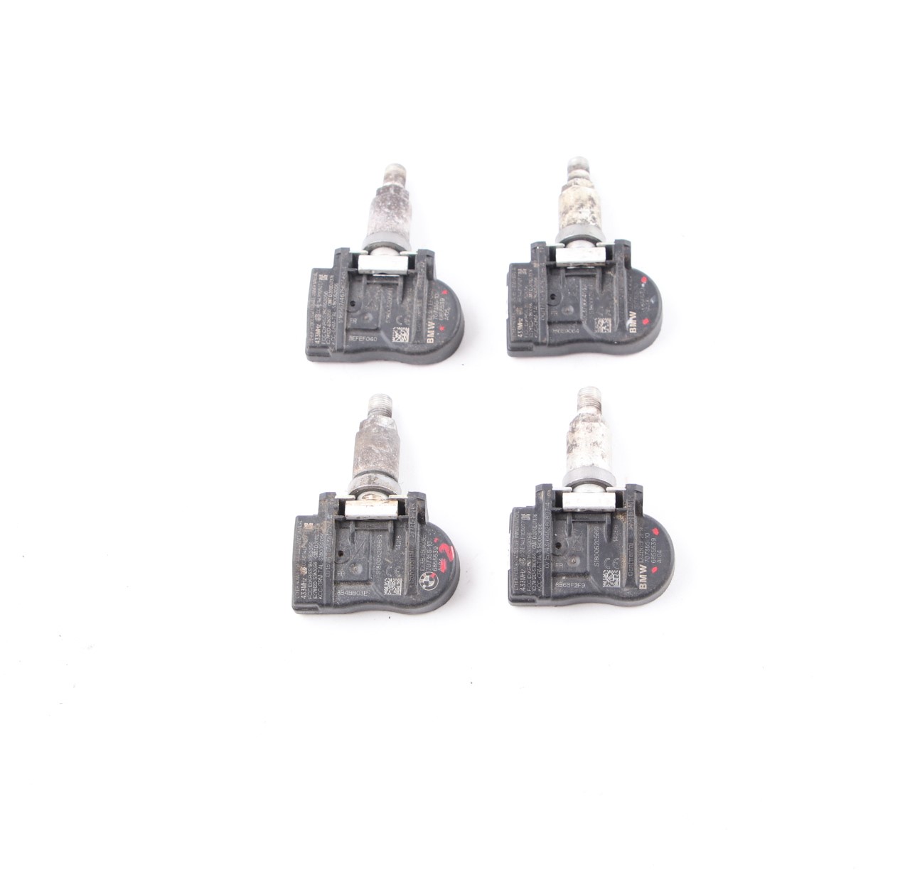 4X Genuine BMW Tyre Pressure Wheel Electronics Module Sensor RDC 433MHZ 6855539