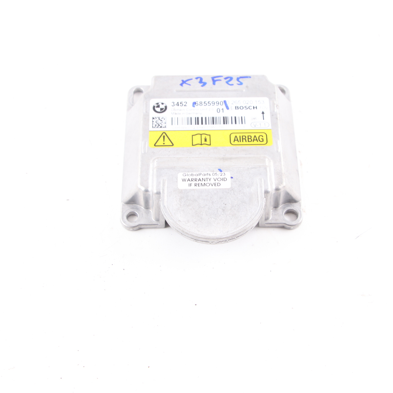 BMW X3 F25 ICM Control Unit Air Bag Module SRS Safety ECU 6855990