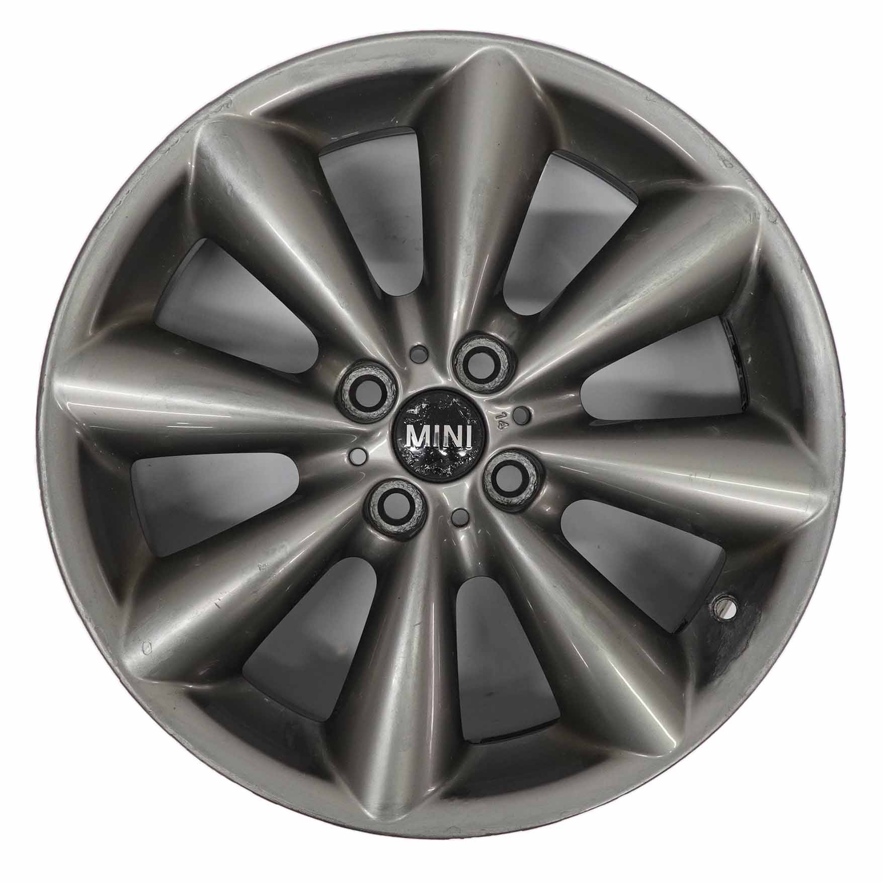 Mini R55 R56 R57 Grey Wheel Alloy Rim 17" 7J ET:48 Conical Spoke 121 6857070