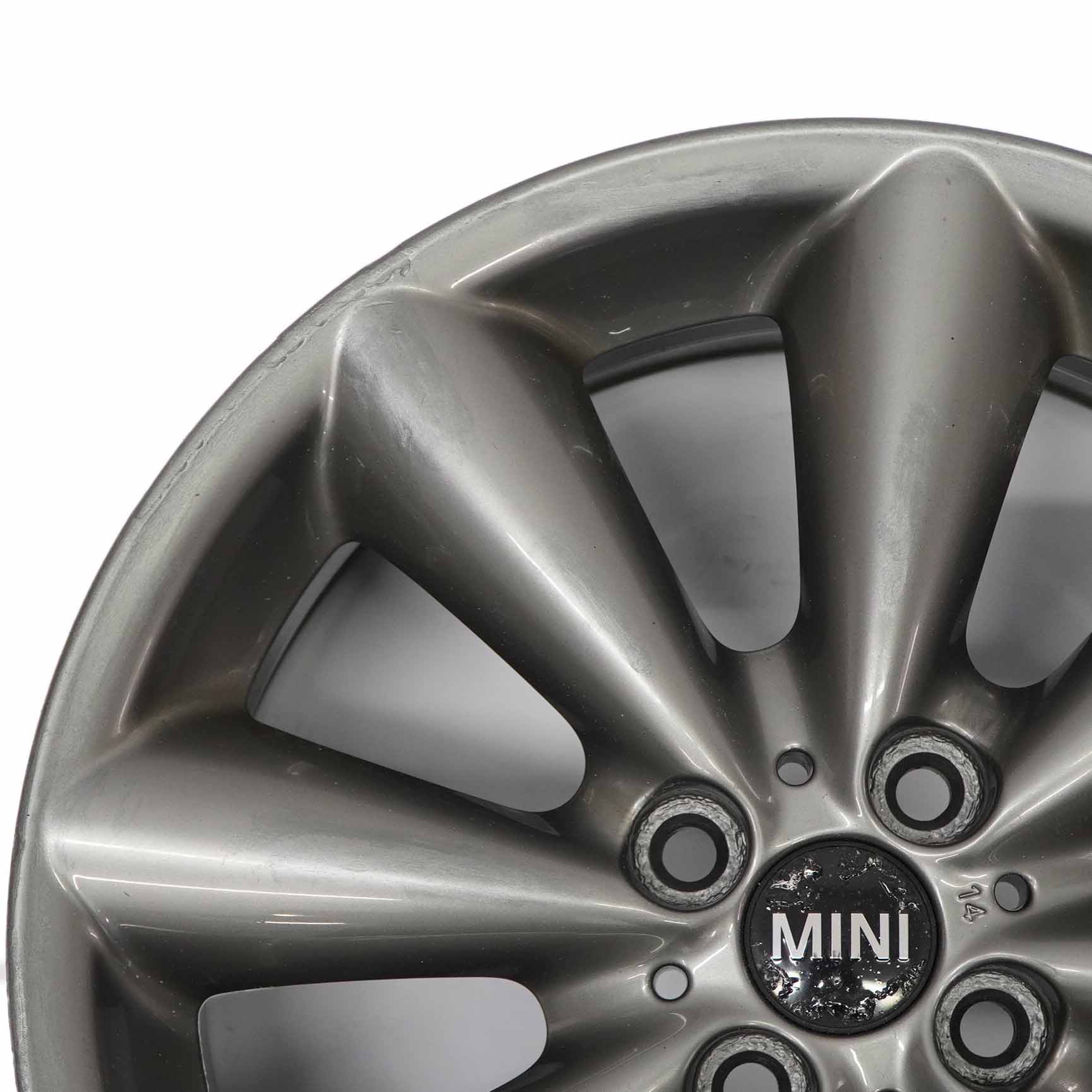 Mini R55 R56 R57 Grey Wheel Alloy Rim 17" 7J ET:48 Conical Spoke 121 6857070