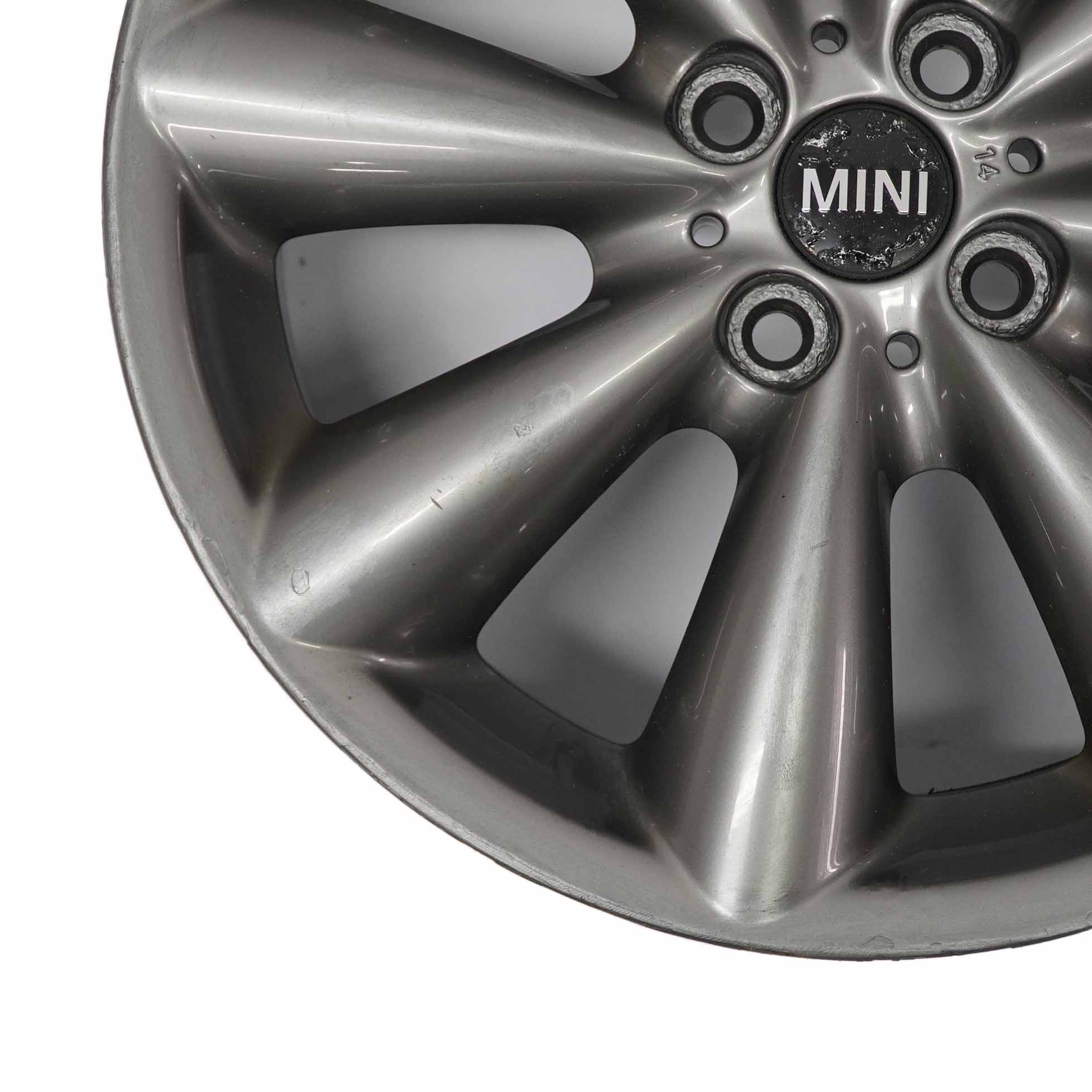 Mini R55 R56 R57 Grey Wheel Alloy Rim 17" 7J ET:48 Conical Spoke 121 6857070