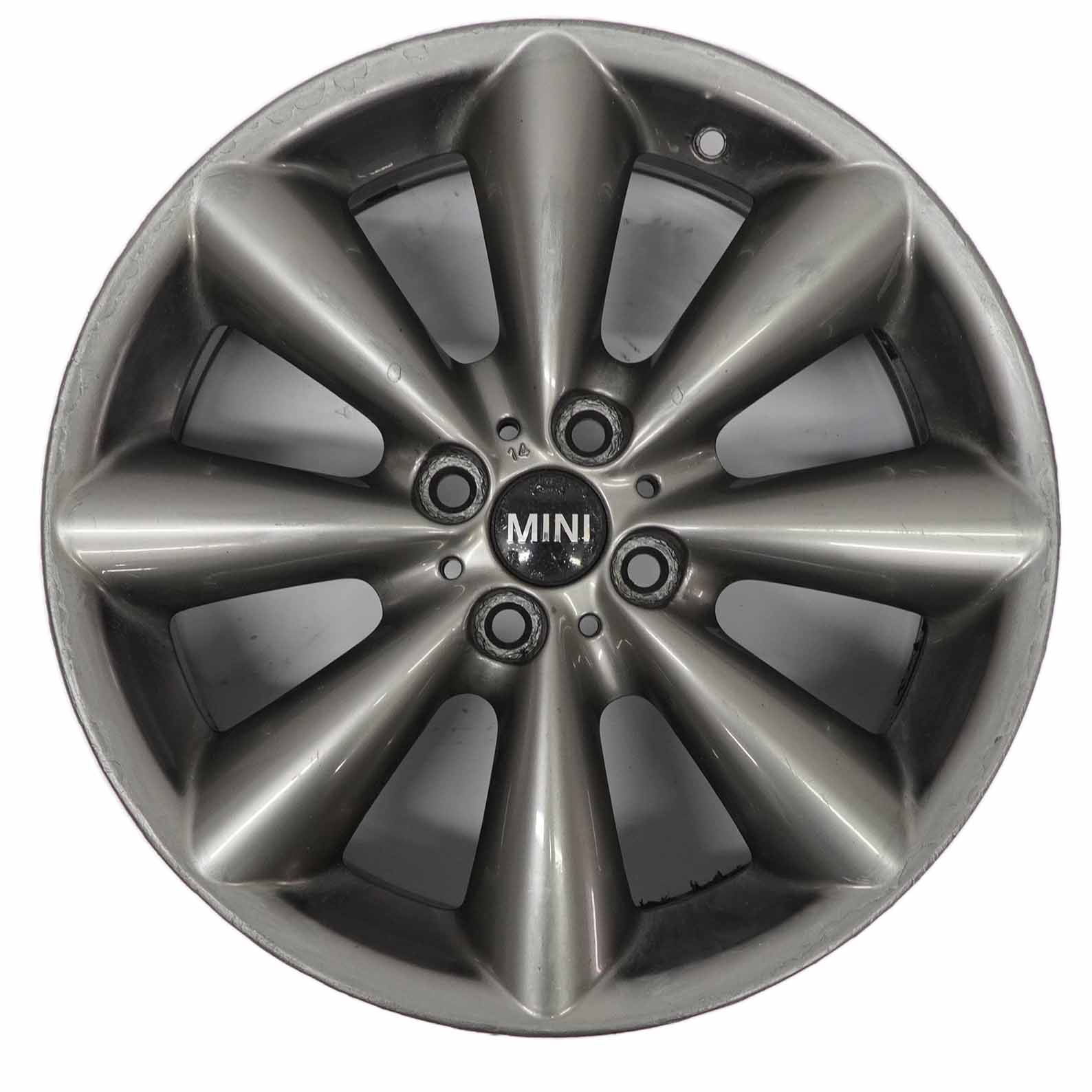 Mini R55 R56 R57 Grey Wheel Alloy Rim 17" 7J ET:48 Conical Spoke 121 6857070