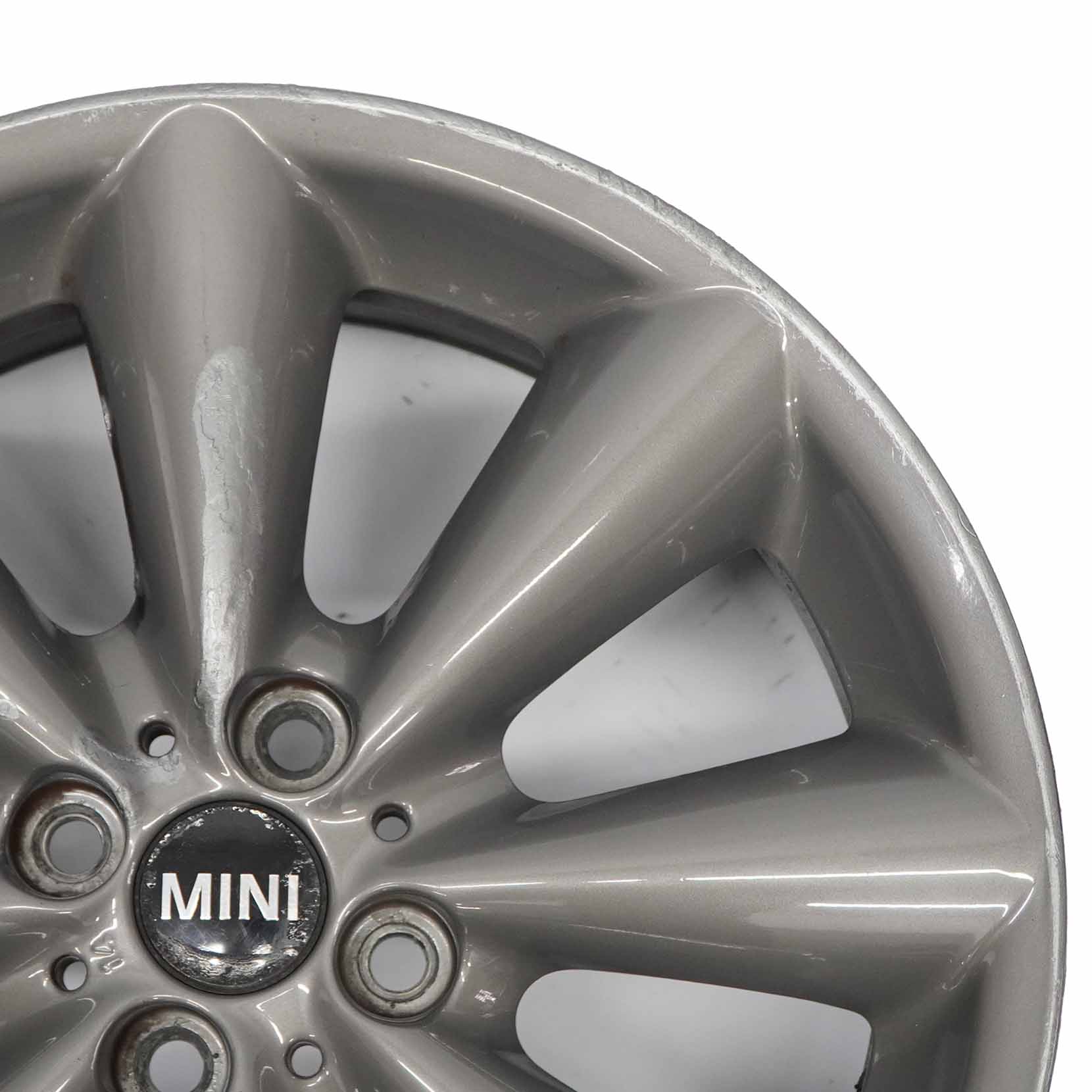 Mini R55 R56 R57 Grey Wheel Alloy Rim 17" 7J ET:48 Conical Spoke 121 6857070