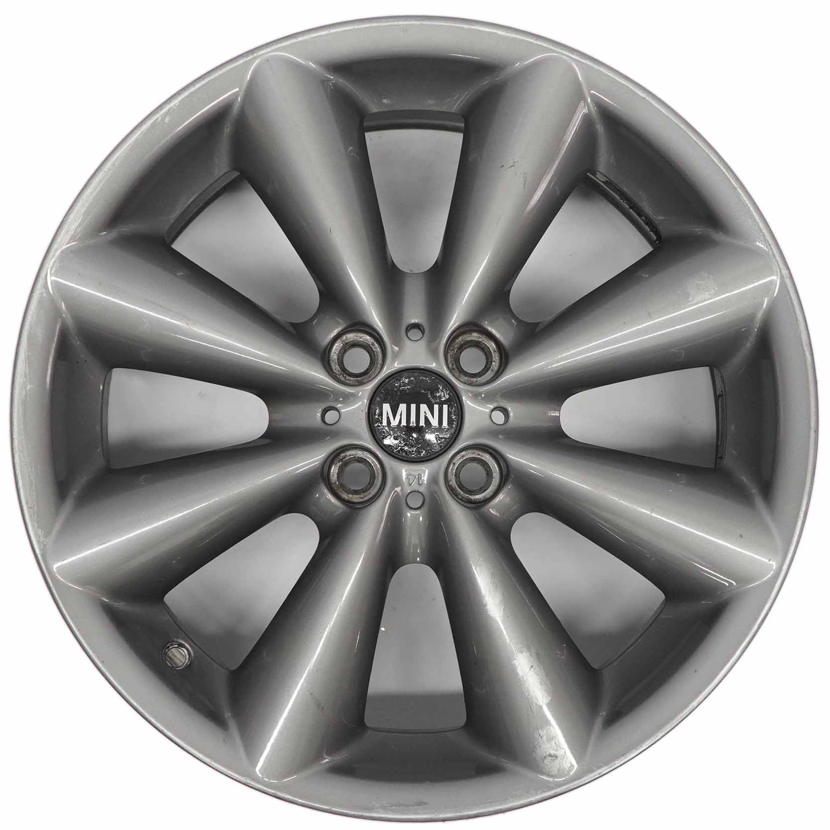 Mini R55 R56 R57 Grey Wheel Alloy Rim 17" 7J ET:48 Conical Spoke 121 6857070