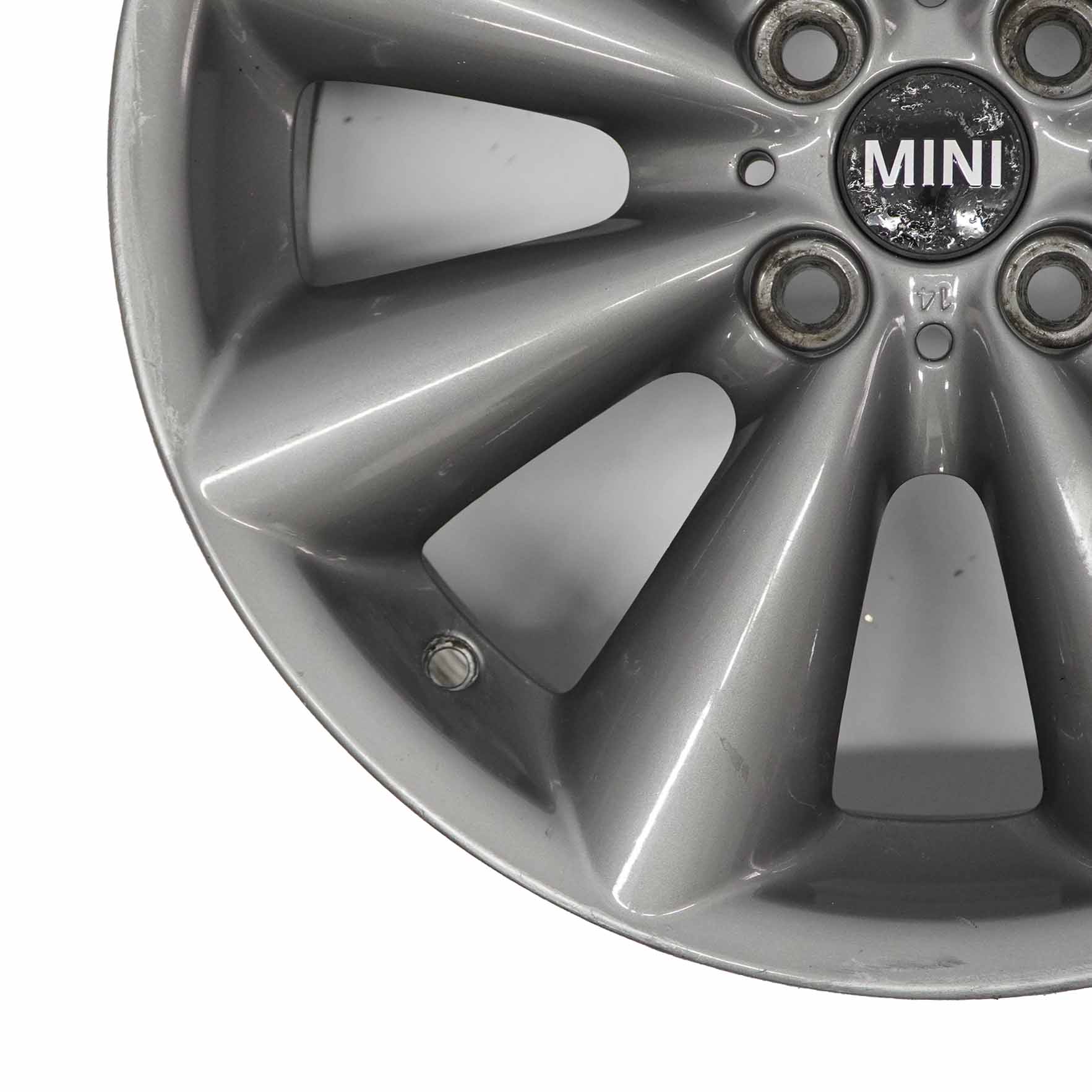 Mini R55 R56 R57 Grey Wheel Alloy Rim 17" 7J ET:48 Conical Spoke 121 6857070