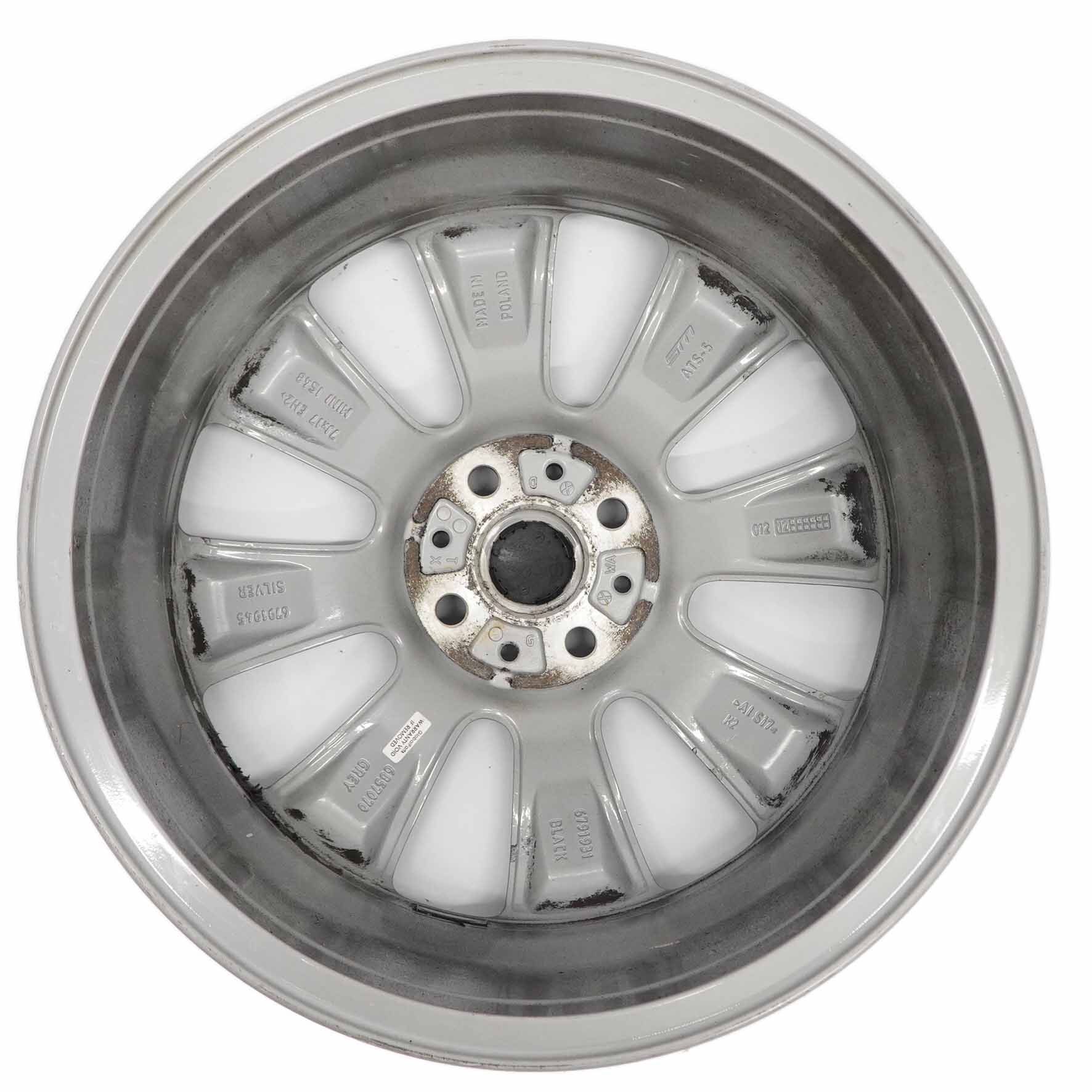 Mini R55 R56 R57 Grey Wheel Alloy Rim 17" 7J ET:48 Conical Spoke 121 6857070