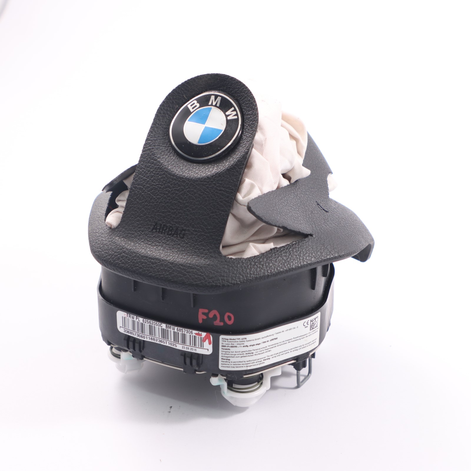 BMW F20 F30 LCI Sport Steering Wheel Driver's Side Airbag Module 6857306 DAMAGED