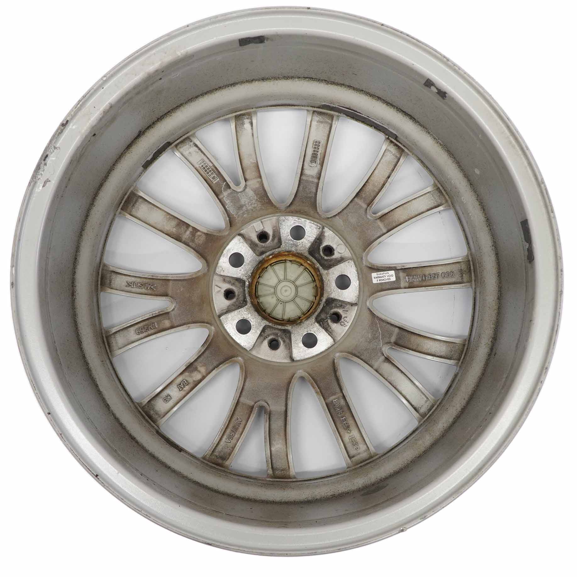 BMW F10 F11 F12 Silver Alloy Wheel Rim 18" Multispoke 454 8J ET:30 6857668